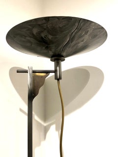 1980s Postmodern Memphis Era Torchiere Lamp by Robert Sonneman, 1987