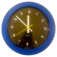 Reloj de pared de la era postmoderna de Memphis de los años 80 de Junghans Fabricado en Francia