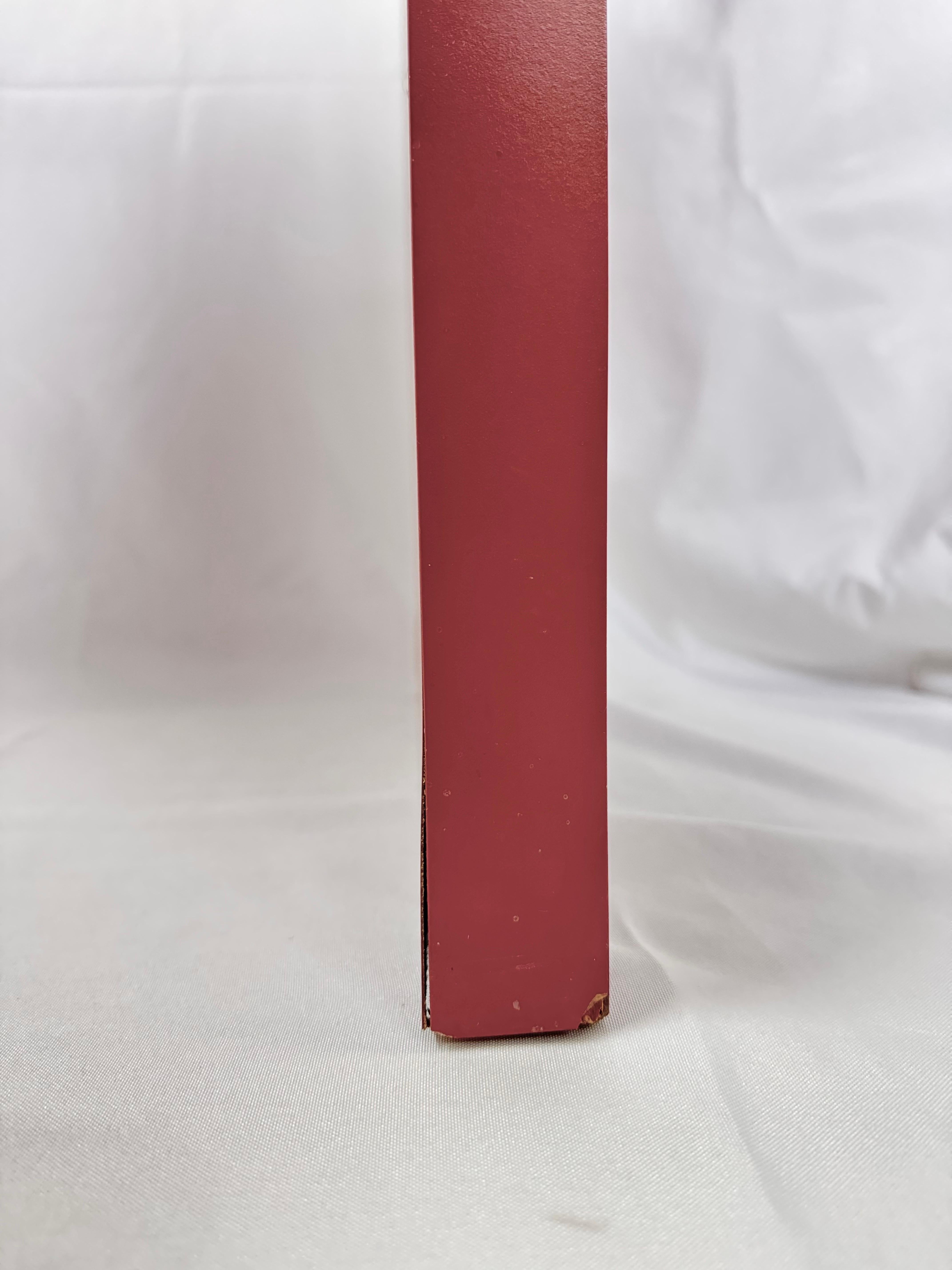 Postmoderne Himbeer-Wasserfall-Konsole aus den 1980er Jahren im Angebot 8