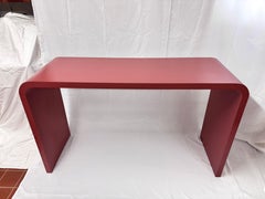 1980's Post Modern Raspberry Waterfall Console