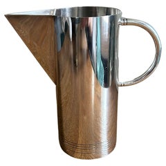 1980s Post Modern Silverplate Water Pitcher by Richard Meier for Swid Powell