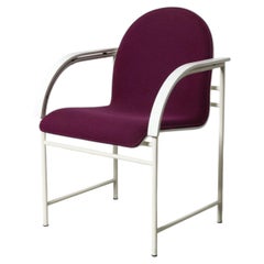 1980s Postmodern Armchair by Arco, Netherlands, Aubergine