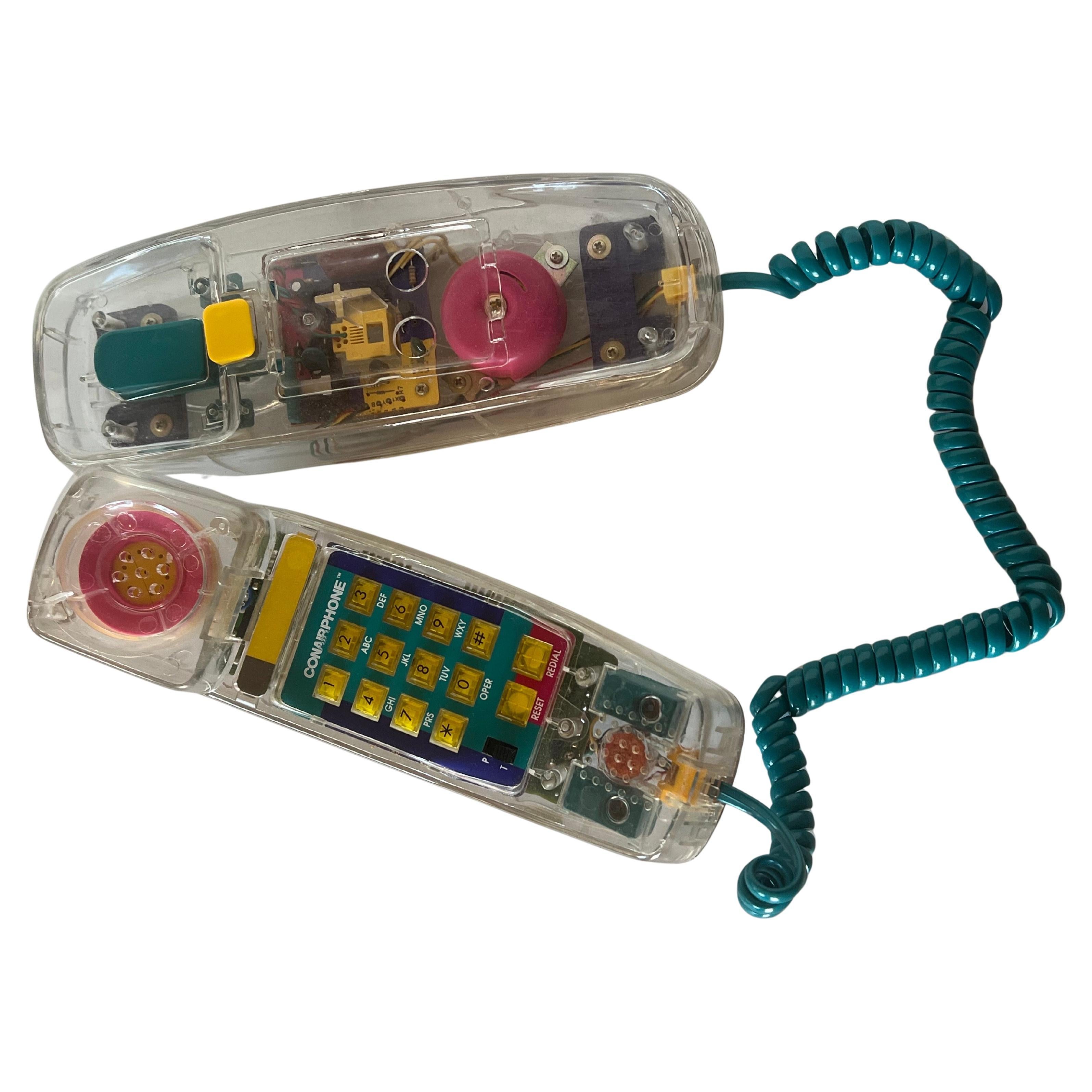 American 1980's Postmodern Babysitters Club Clear Transistor Collectible Phone For Sale