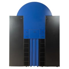 1980s postmodern bar cabinet, Peter Maly, Interlübke