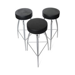 Postmoderne „Alice“-Barhocker aus den 1980er Jahren von Claudio Nardi für Zeus – 3er-Set