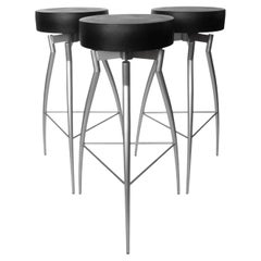 1980s Postmodern "Alice" Bar Stools by Claudio Nardi for Zeus - Set of 3