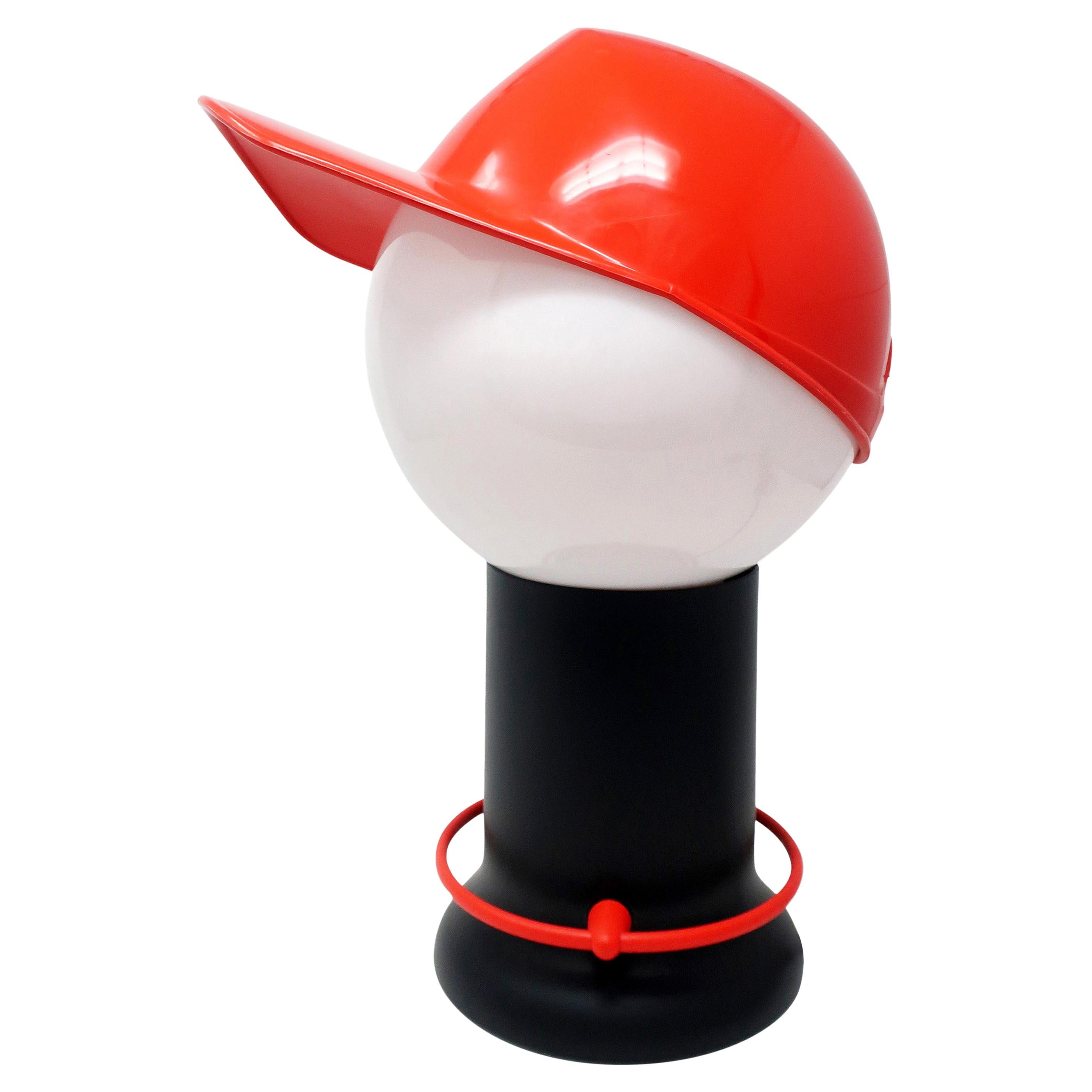 Postmoderne Baseball-Kappen-Tischlampe aus den 1980er Jahren von Giorgetto Giugiaro für Bilumen