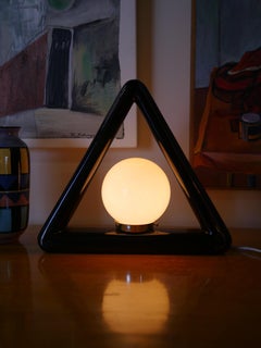 1980s Postmodern Ceramic Geometric Table Lamp