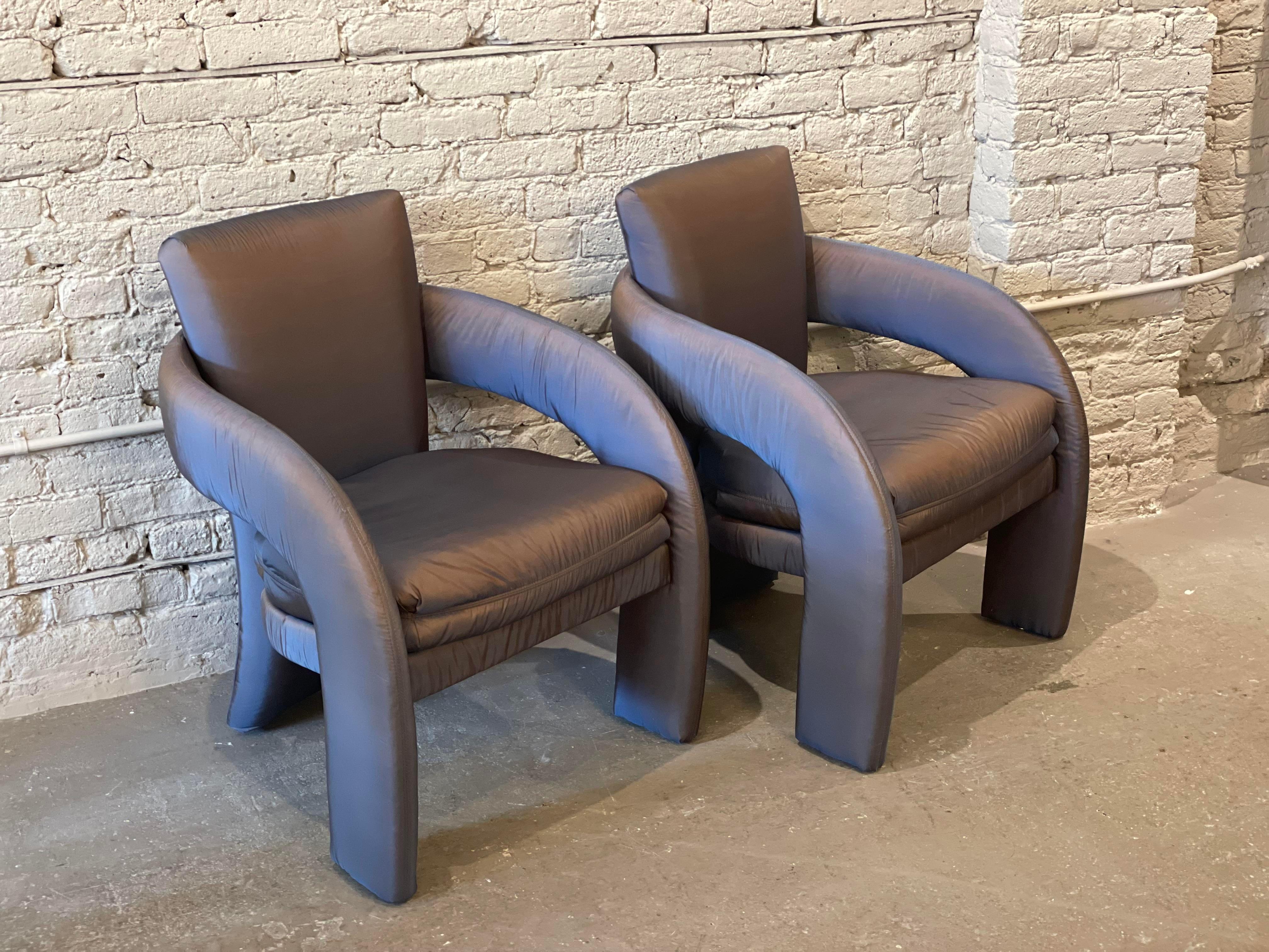 American 1980s Postmodern Chairs - a Pair For Sale