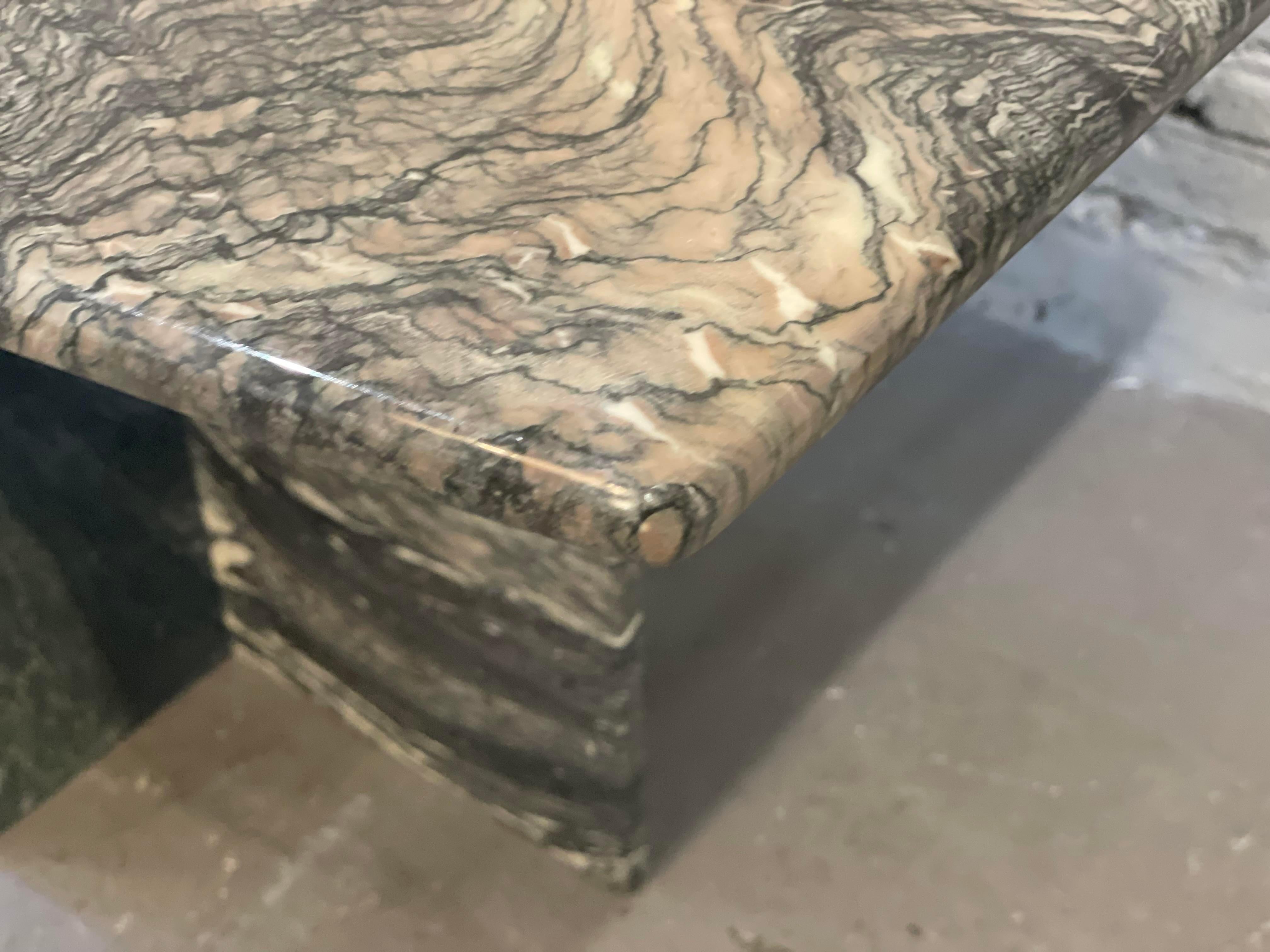 Absolutely gorgeous. It’s all about the veining and these colors are perfect. Blush, ivory, brown, and black!!
No chips or cracks. Excellent vintage condition!