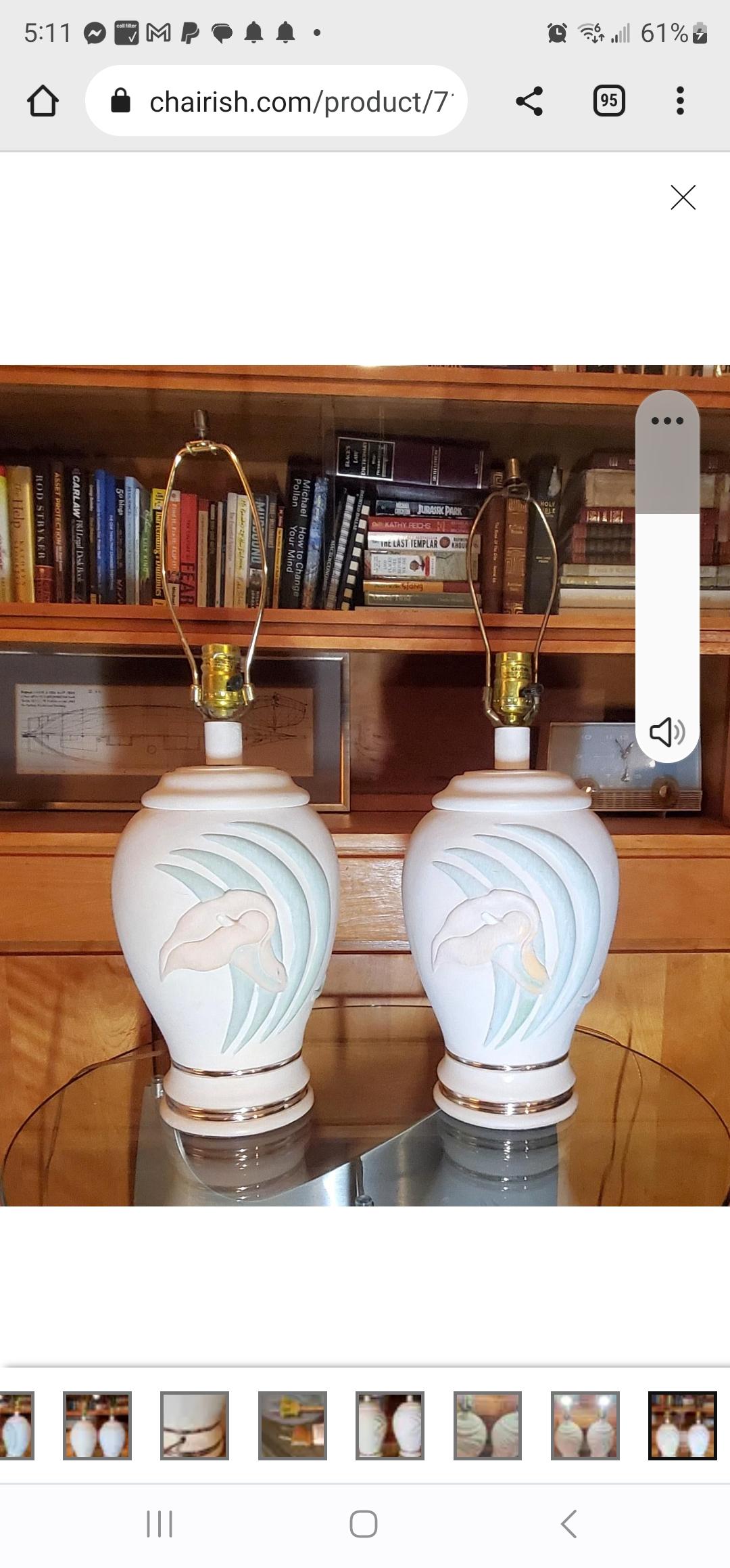 Post-Modern 1980s Postmodern Collective Elegance Pastel Ceramic Lamps, a Pair For Sale