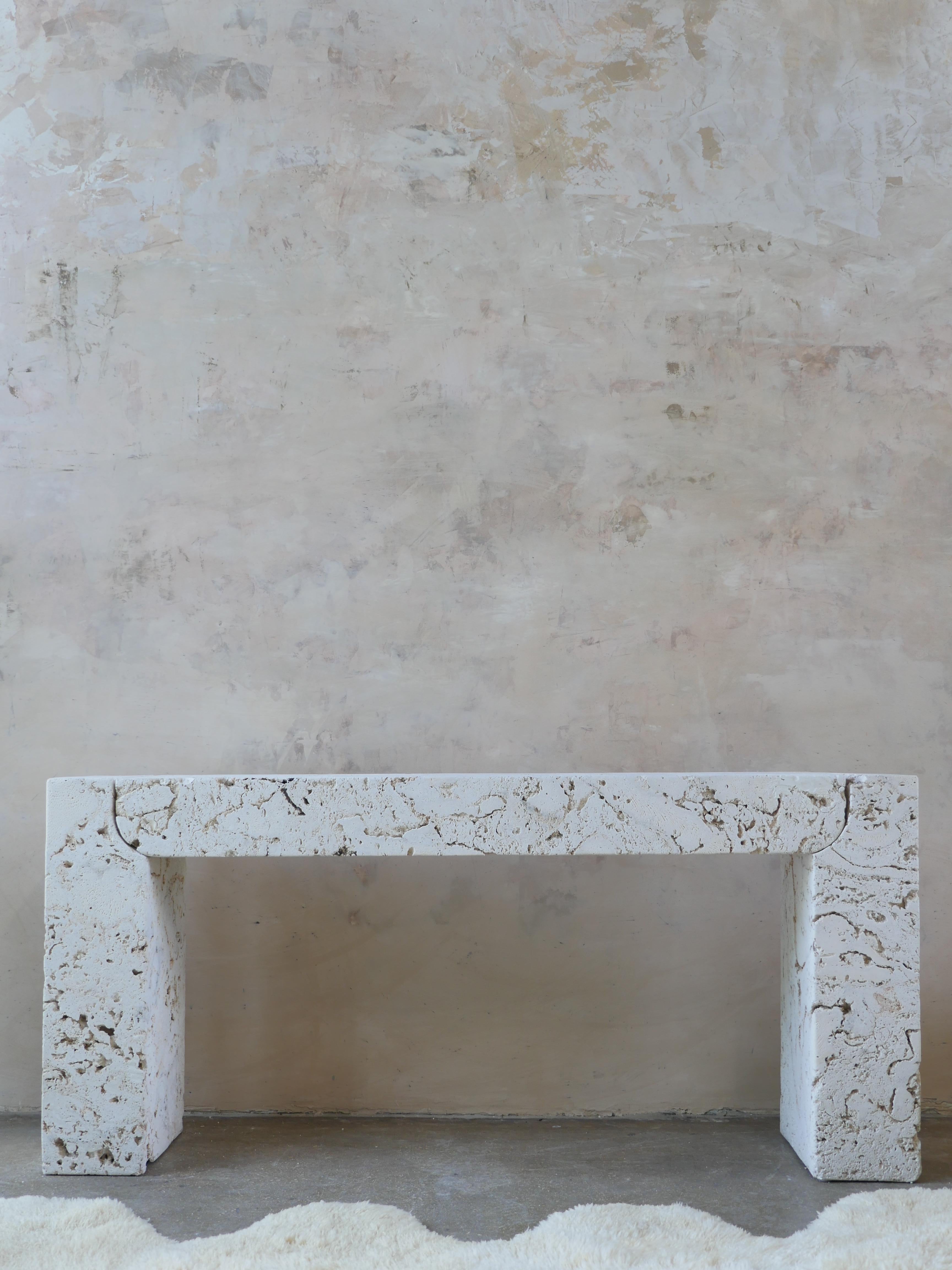 coral console table