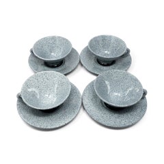 1980s Postmodern Cups, Saucers and Pitcher Set by Baldelli