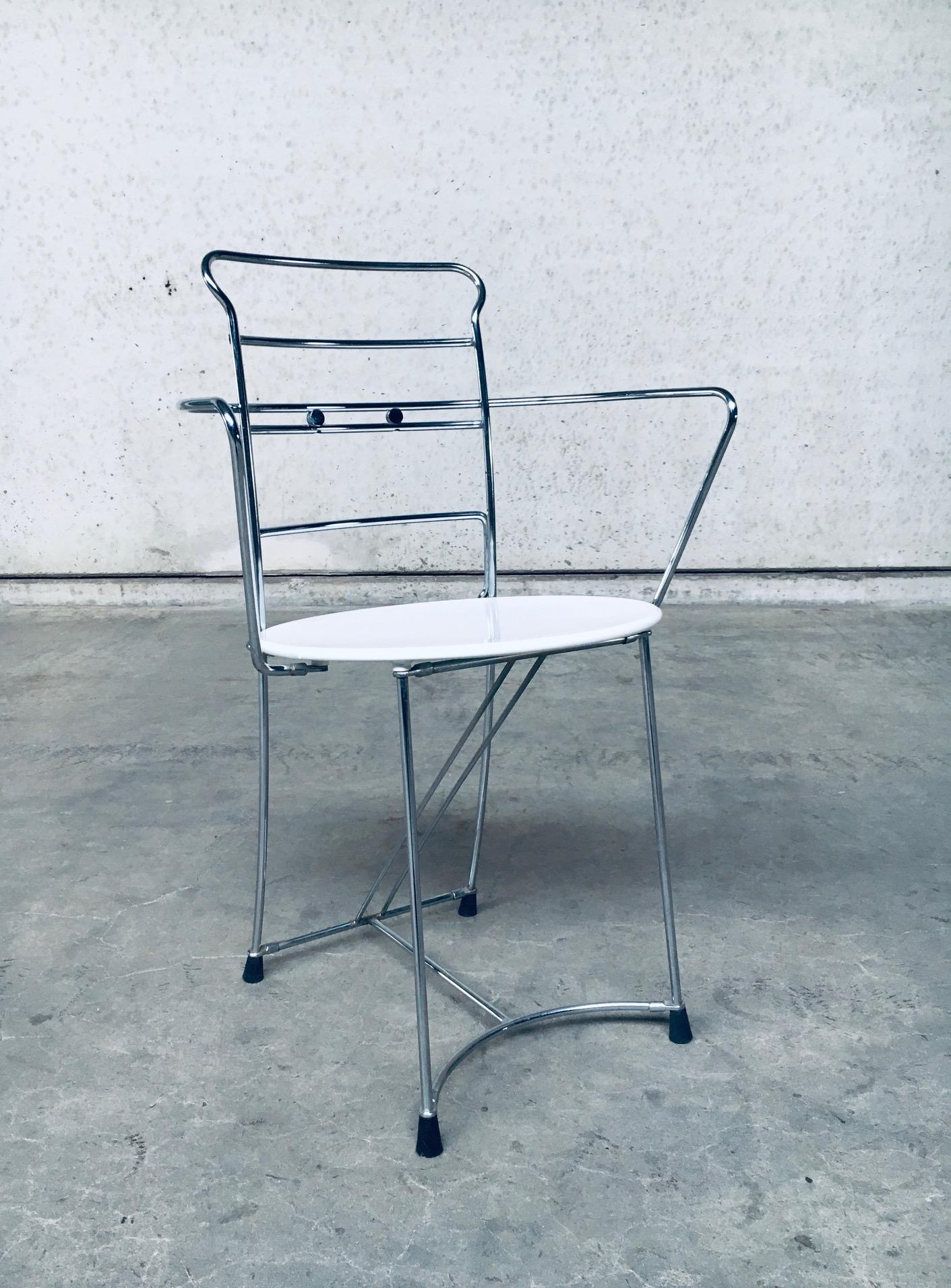 1980's Postmodern Design Chair Set Eridiana by Antonio Citterio for Xilitalia For Sale 3