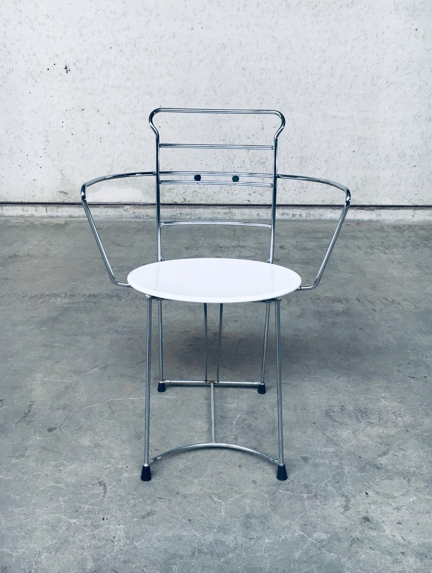 1980's Postmodern Design Chair Set Eridiana by Antonio Citterio for Xilitalia For Sale 4