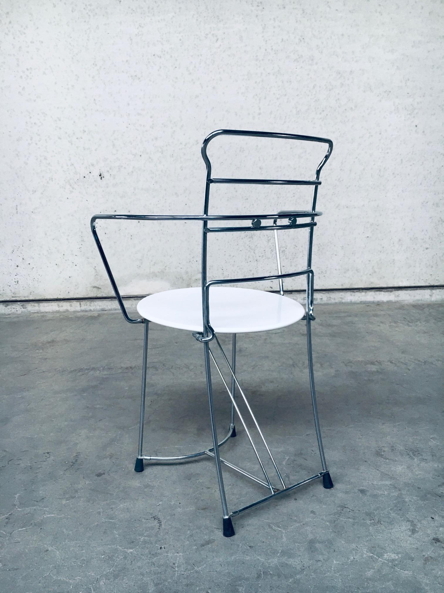 1980's Postmodern Design Chair Set Eridiana by Antonio Citterio for Xilitalia For Sale 9