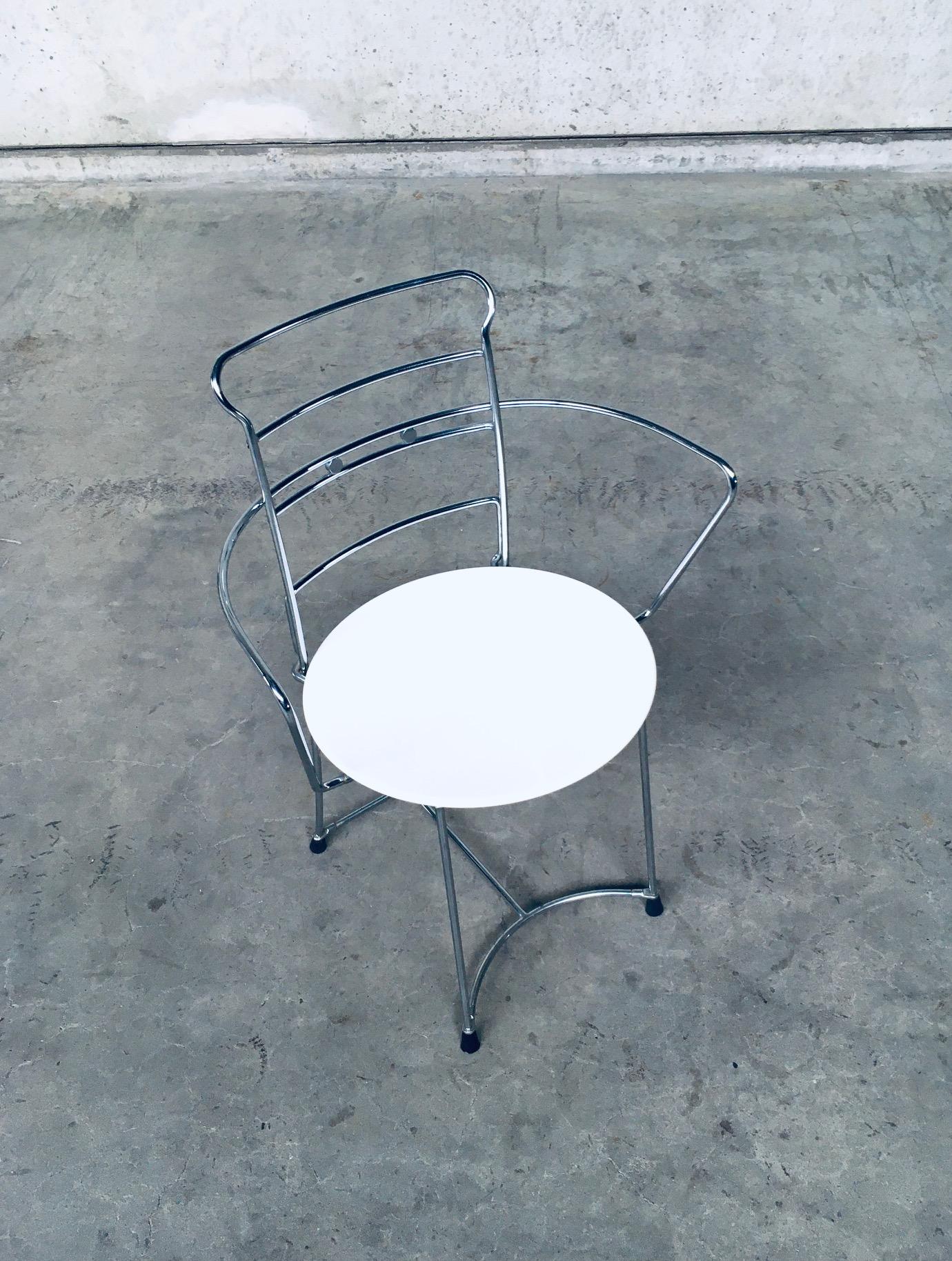 Metal 1980's Postmodern Design Chair Set Eridiana by Antonio Citterio for Xilitalia For Sale