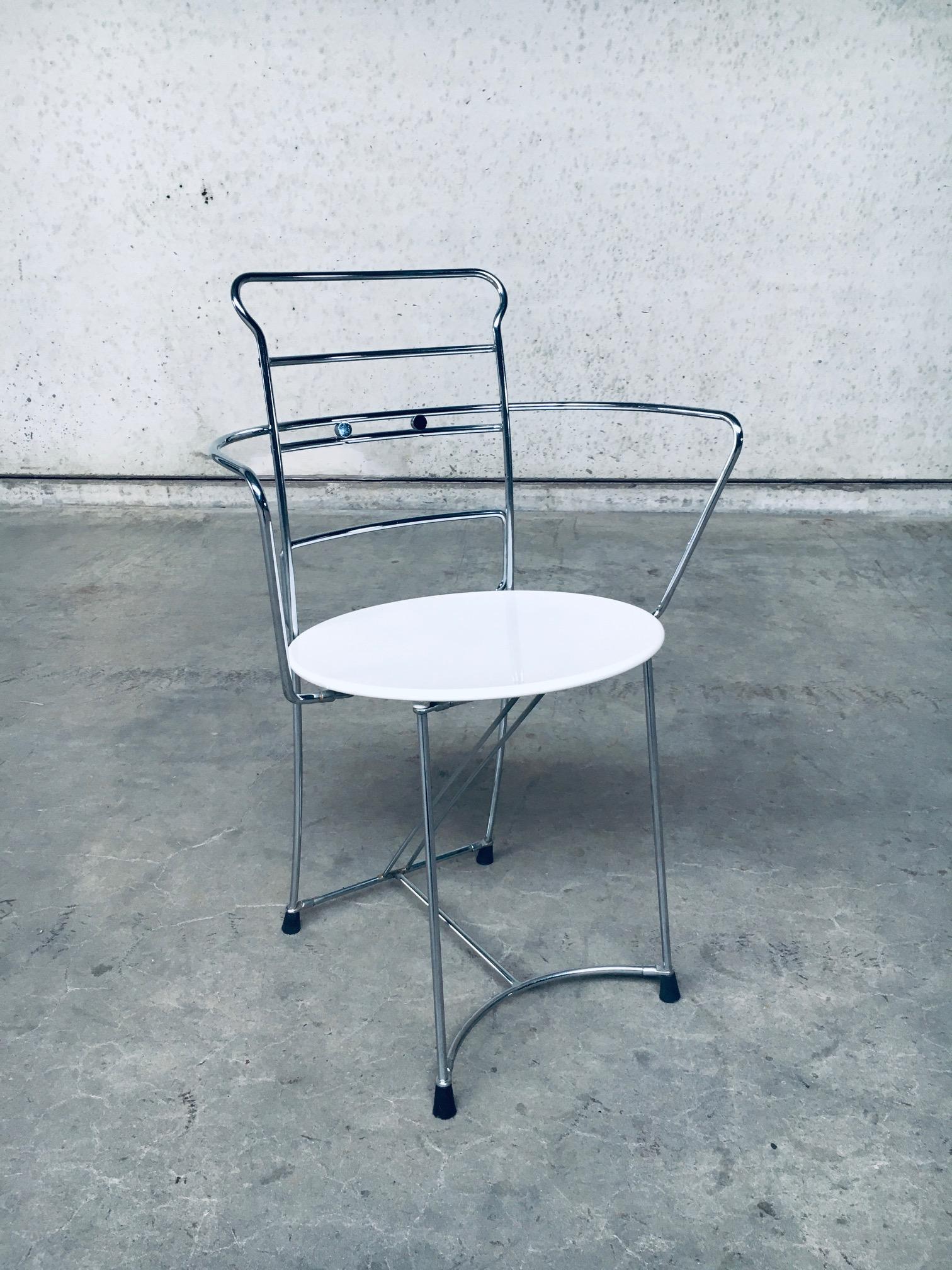 1980's Postmodern Design Chair Set Eridiana by Antonio Citterio for Xilitalia For Sale 2