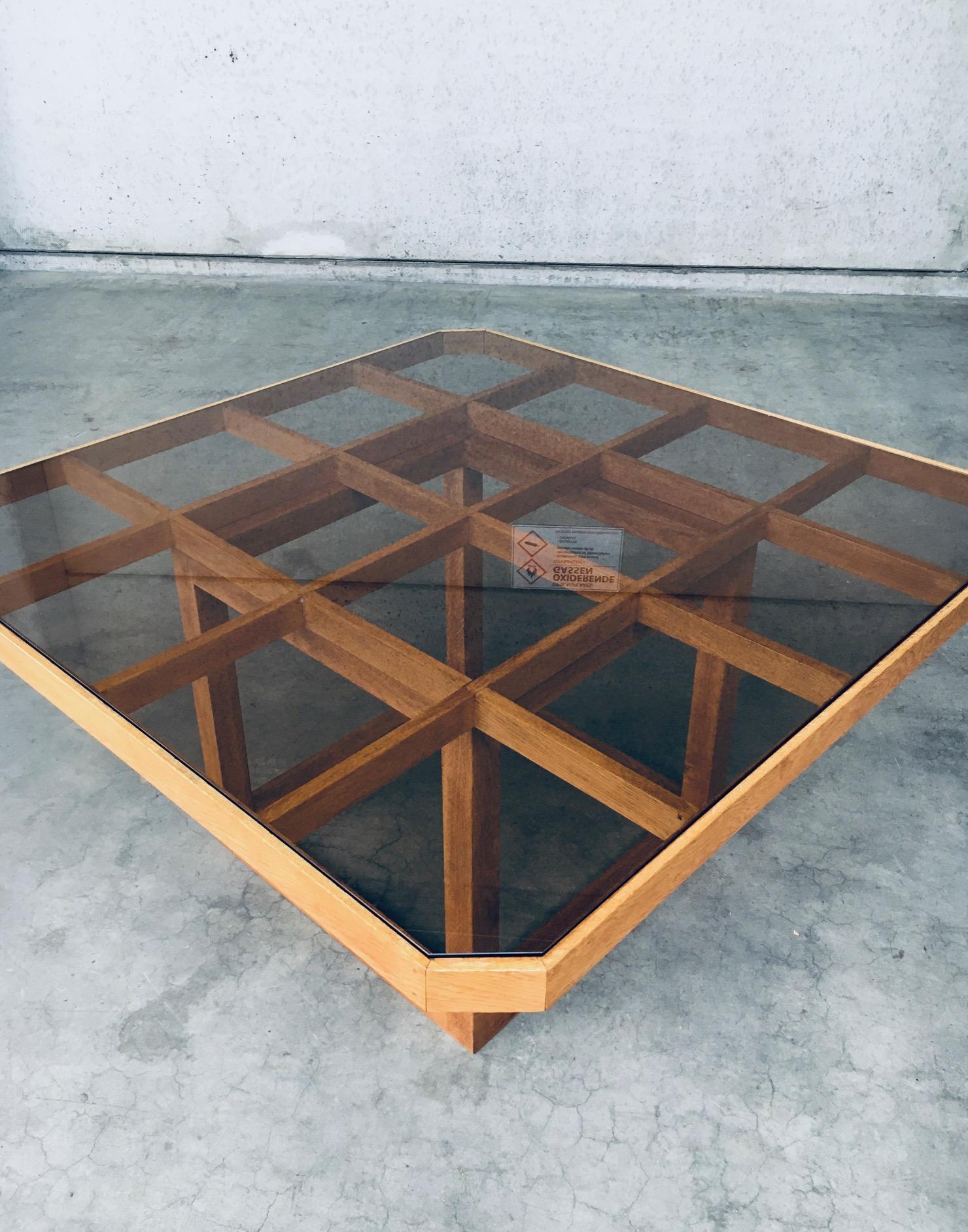 1980s Postmodern Design Octagonal Square Dining Table For Sale 3