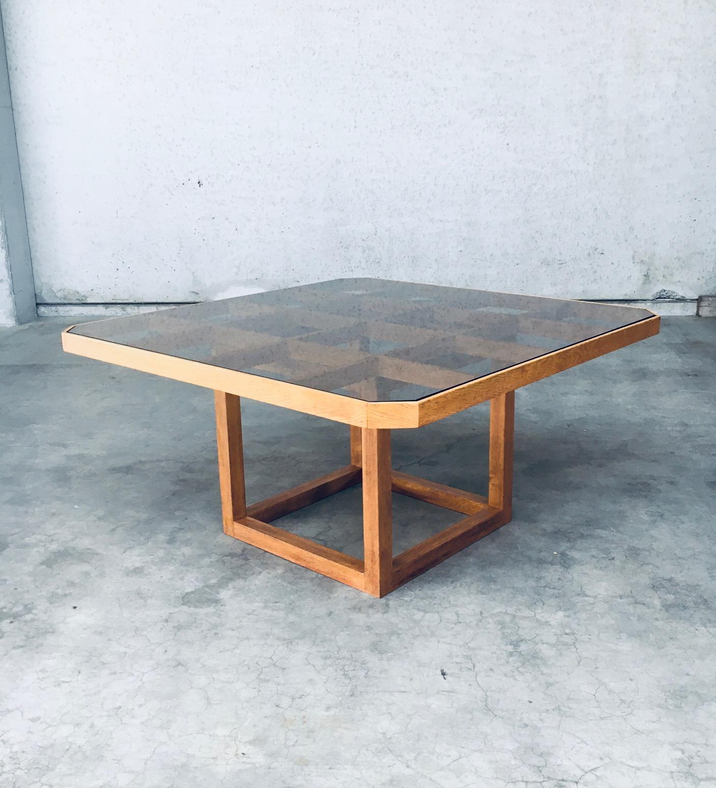 1980s Postmodern Design Octagonal Square Dining Table For Sale 4