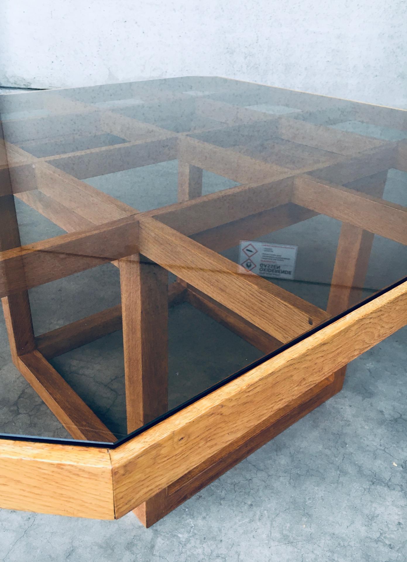 1980s Postmodern Design Octagonal Square Dining Table For Sale 8