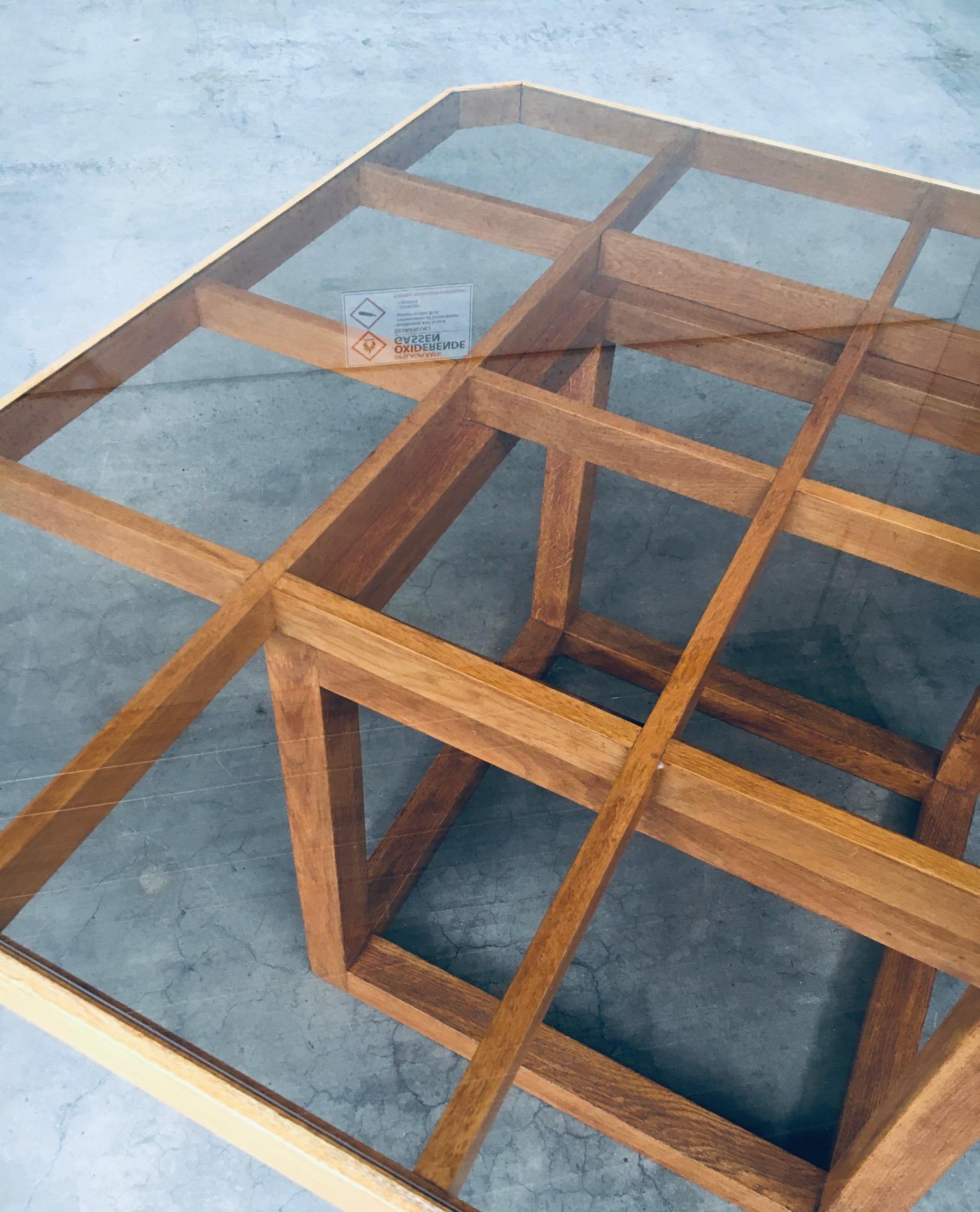 1980s Postmodern Design Octagonal Square Dining Table For Sale 11