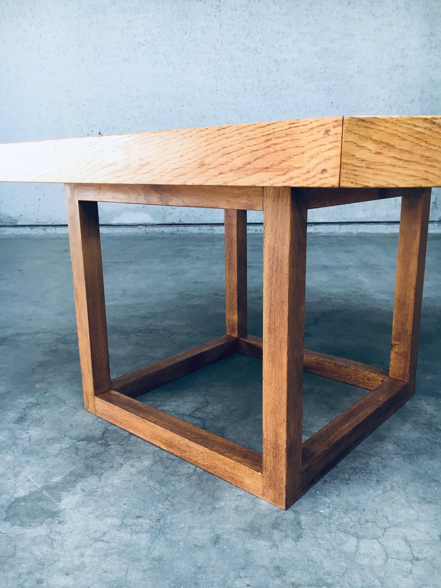 1980s Postmodern Design Octagonal Square Dining Table For Sale 12