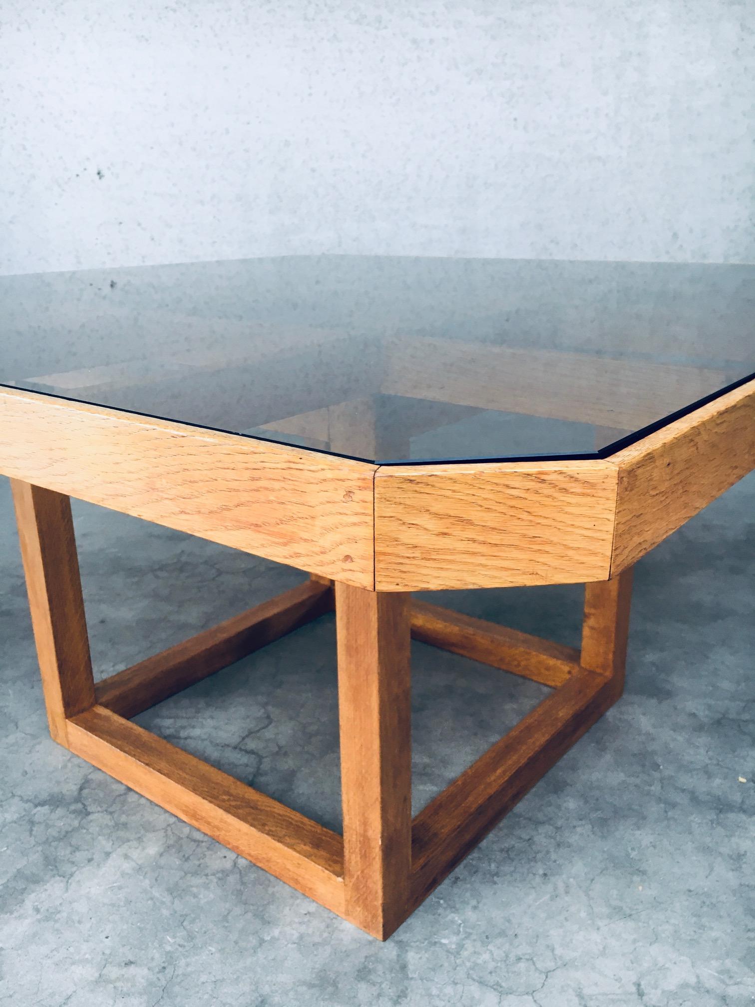 1980s Postmodern Design Octagonal Square Dining Table For Sale 13