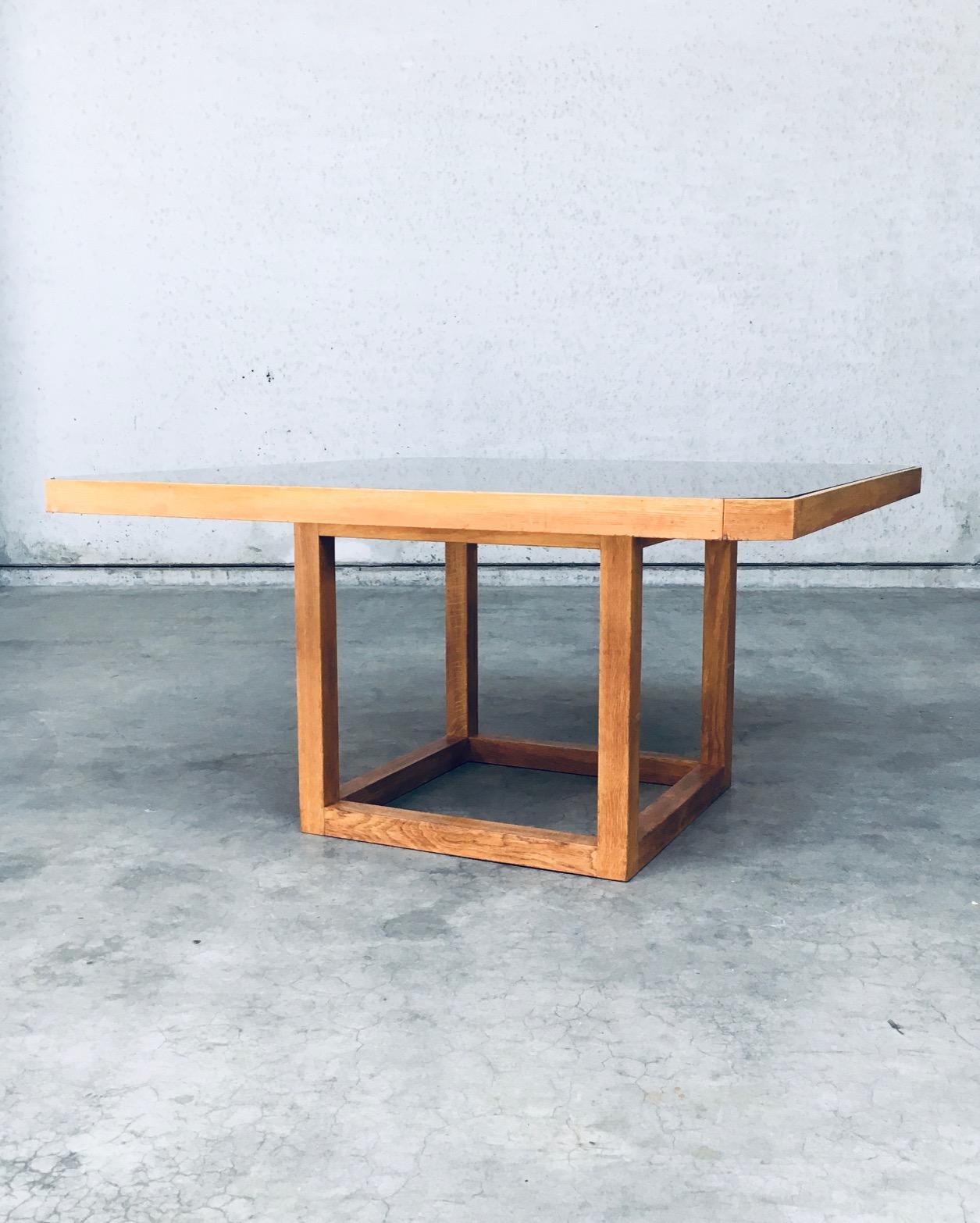 Belgian 1980s Postmodern Design Octagonal Square Dining Table For Sale