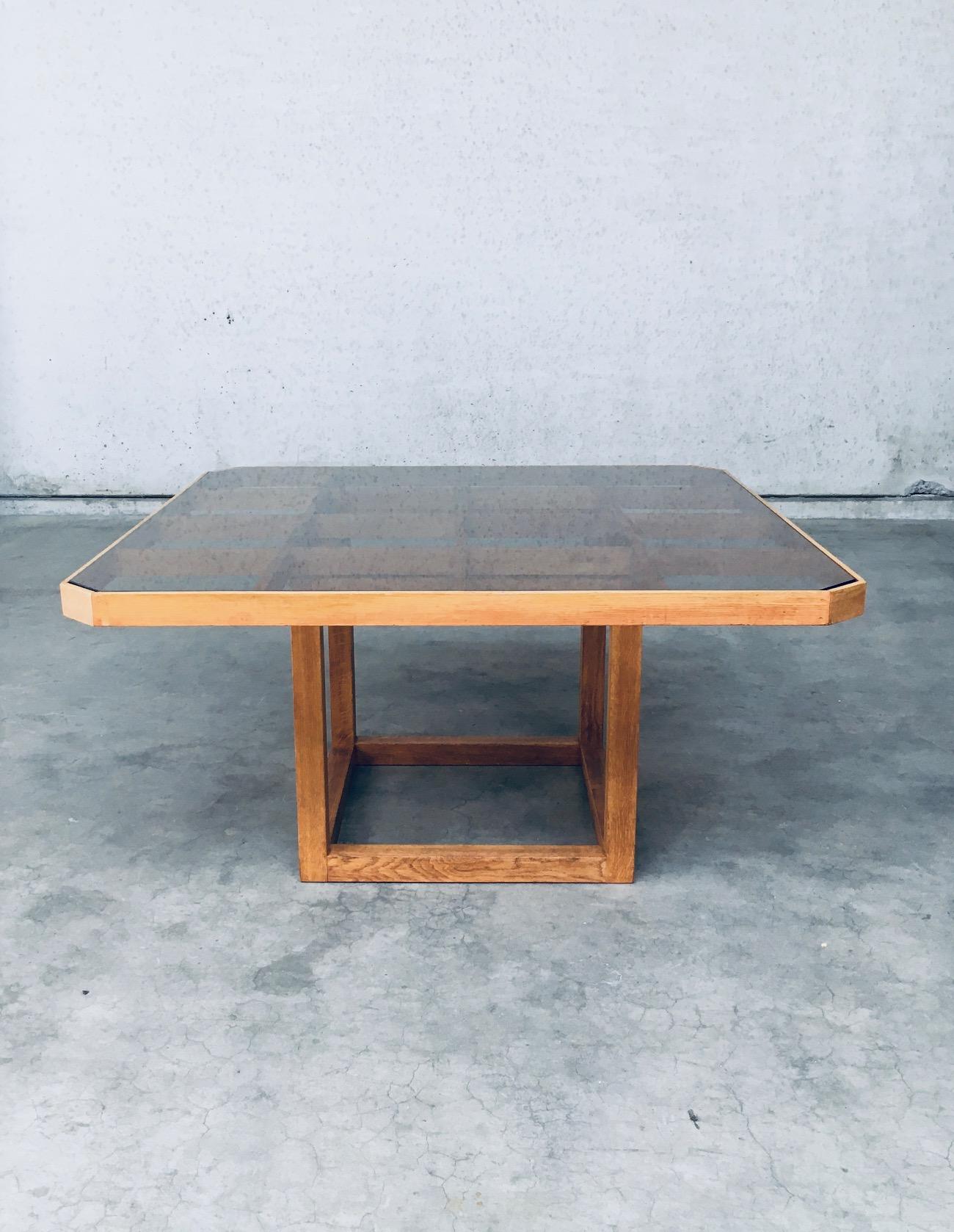 1980s Postmodern Design Octagonal Square Dining Table In Good Condition For Sale In Oud-Turnhout, VAN