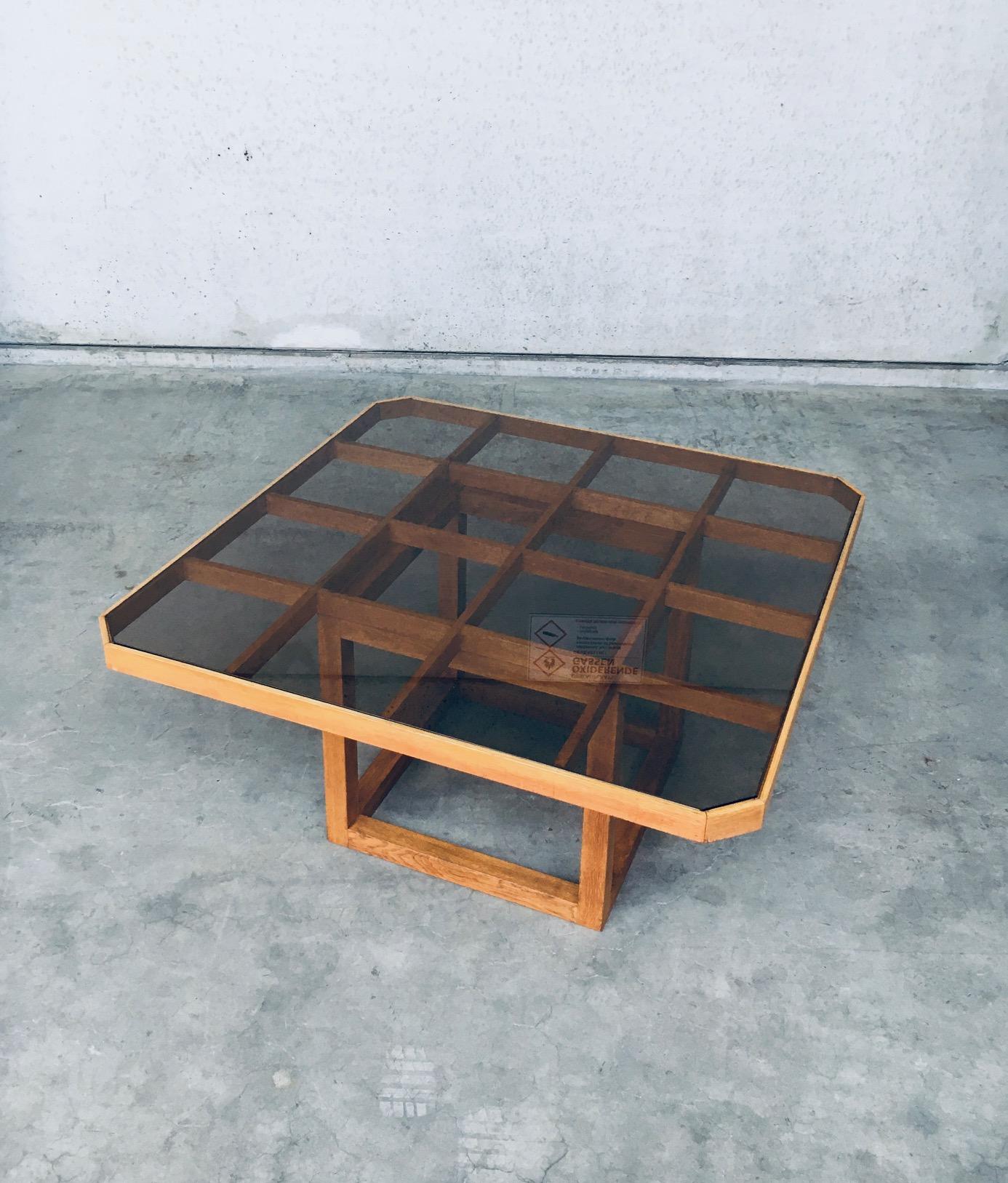1980s Postmodern Design Octagonal Square Dining Table In Good Condition For Sale In Oud-Turnhout, VAN