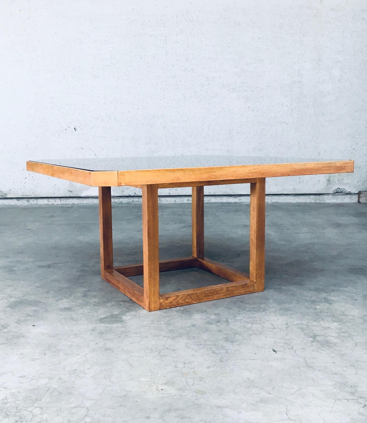1980s Postmodern Design Octagonal Square Dining Table For Sale 1