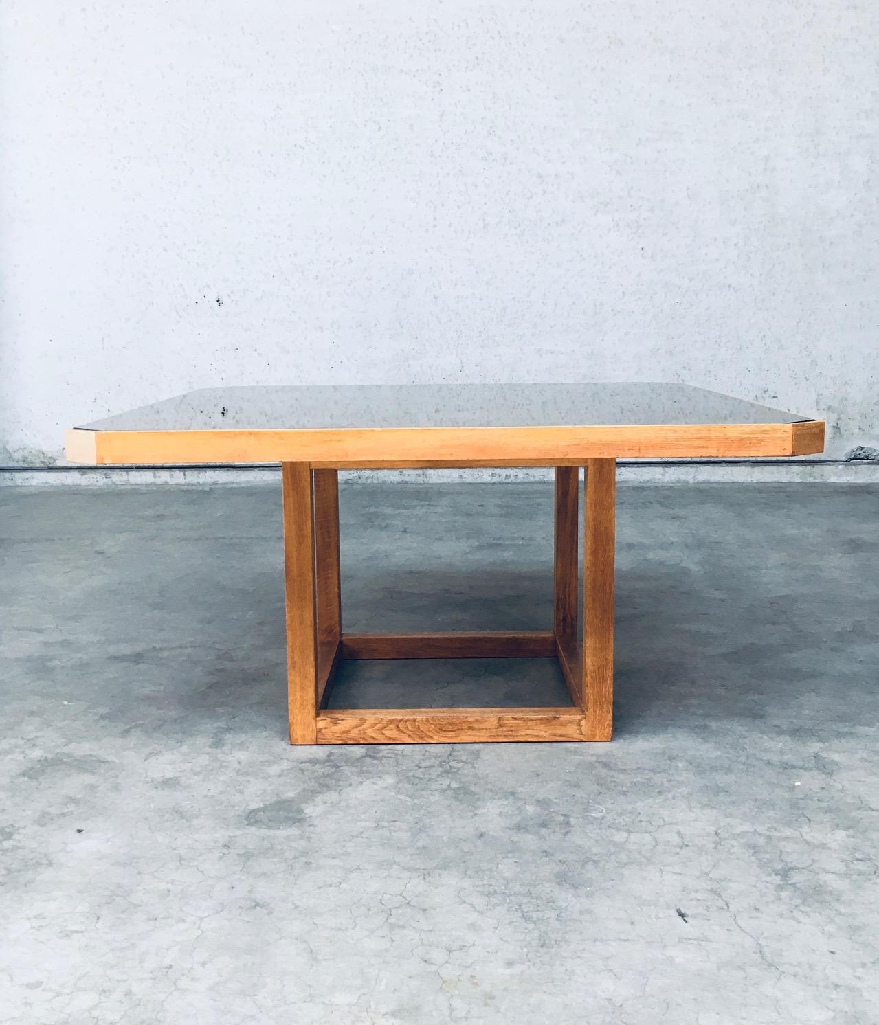 1980s Postmodern Design Octagonal Square Dining Table For Sale 2