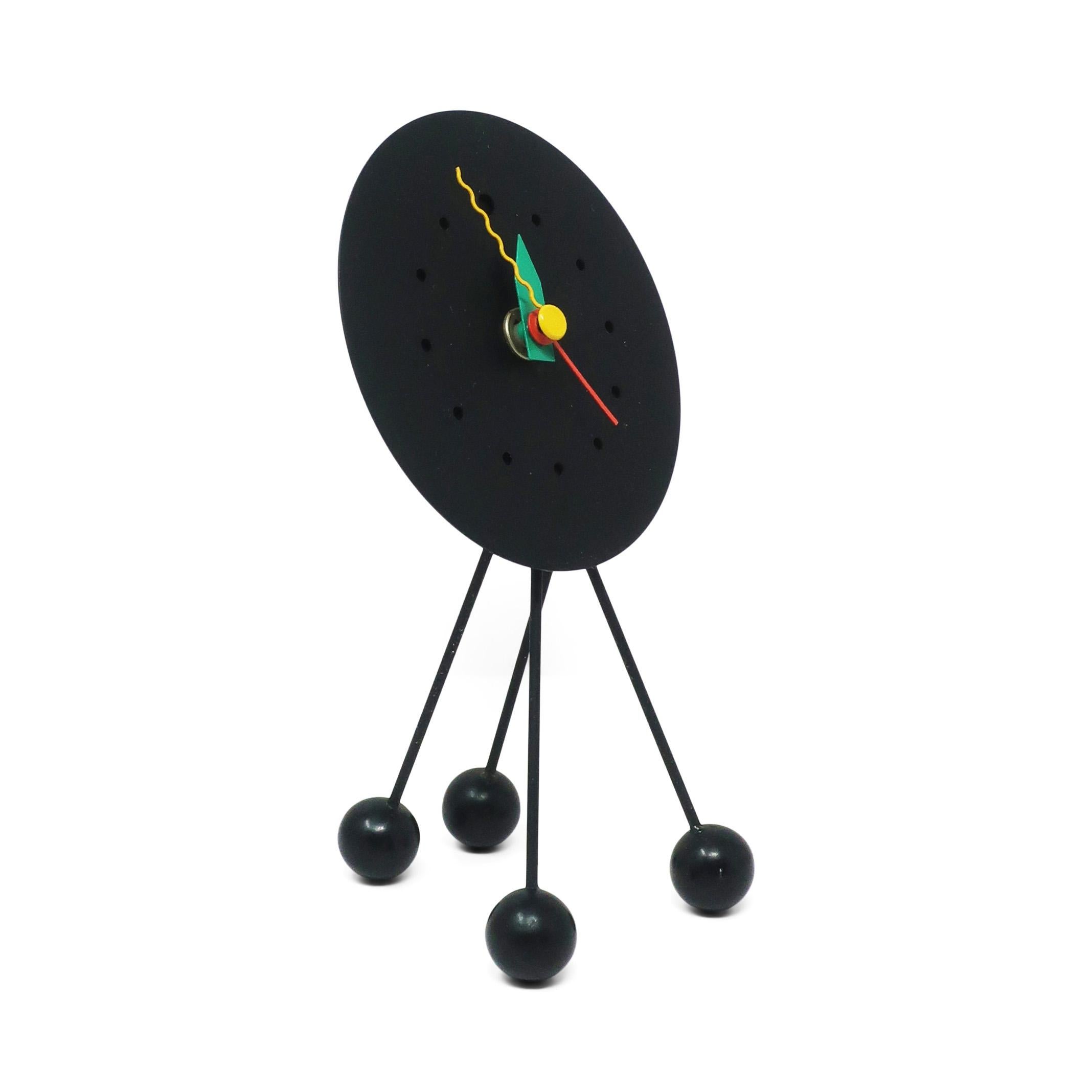 1980s Postmodern Desk Clock by Shohei Mihara for Wakita In Good Condition In Brooklyn, NY
