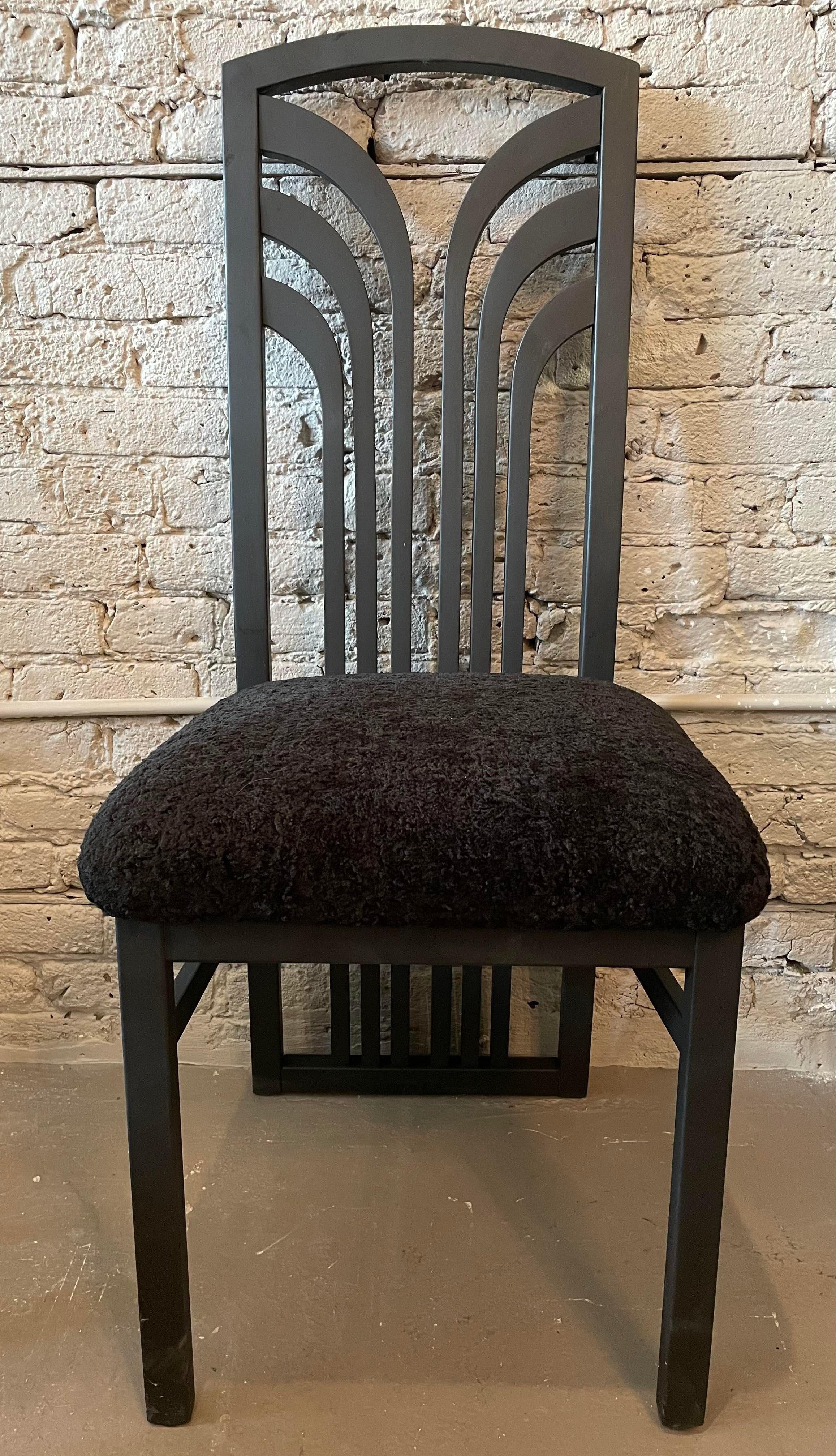1980s Postmodern Dining Chairs, Set of 5 For Sale 5