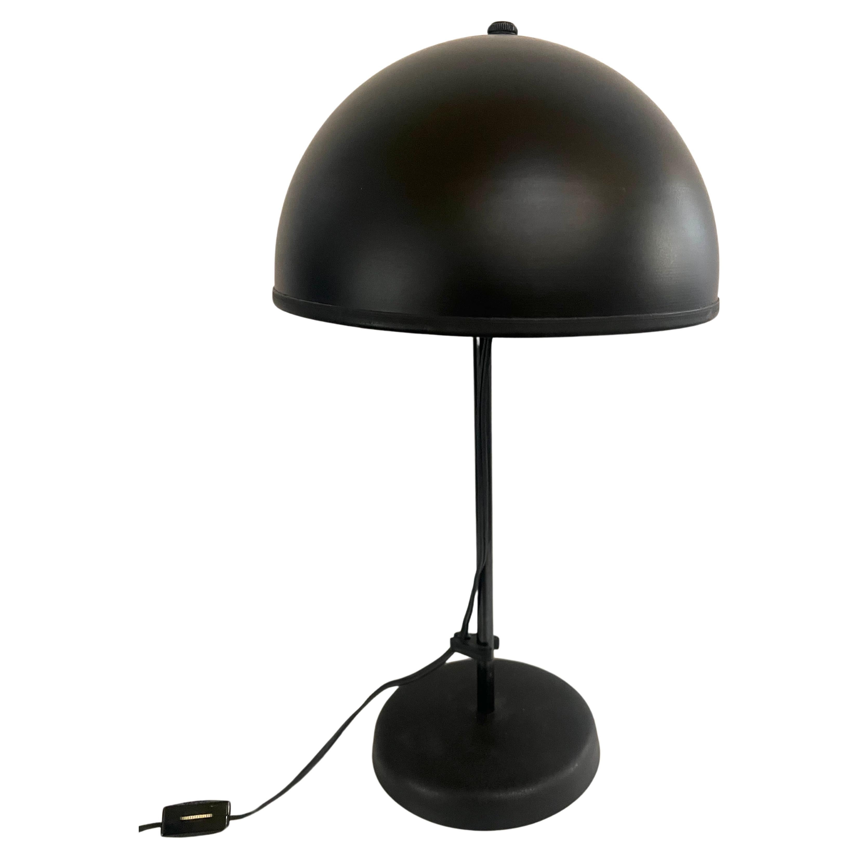 1980's Postmodern Enameled Metal Small Desk Table Lamp 