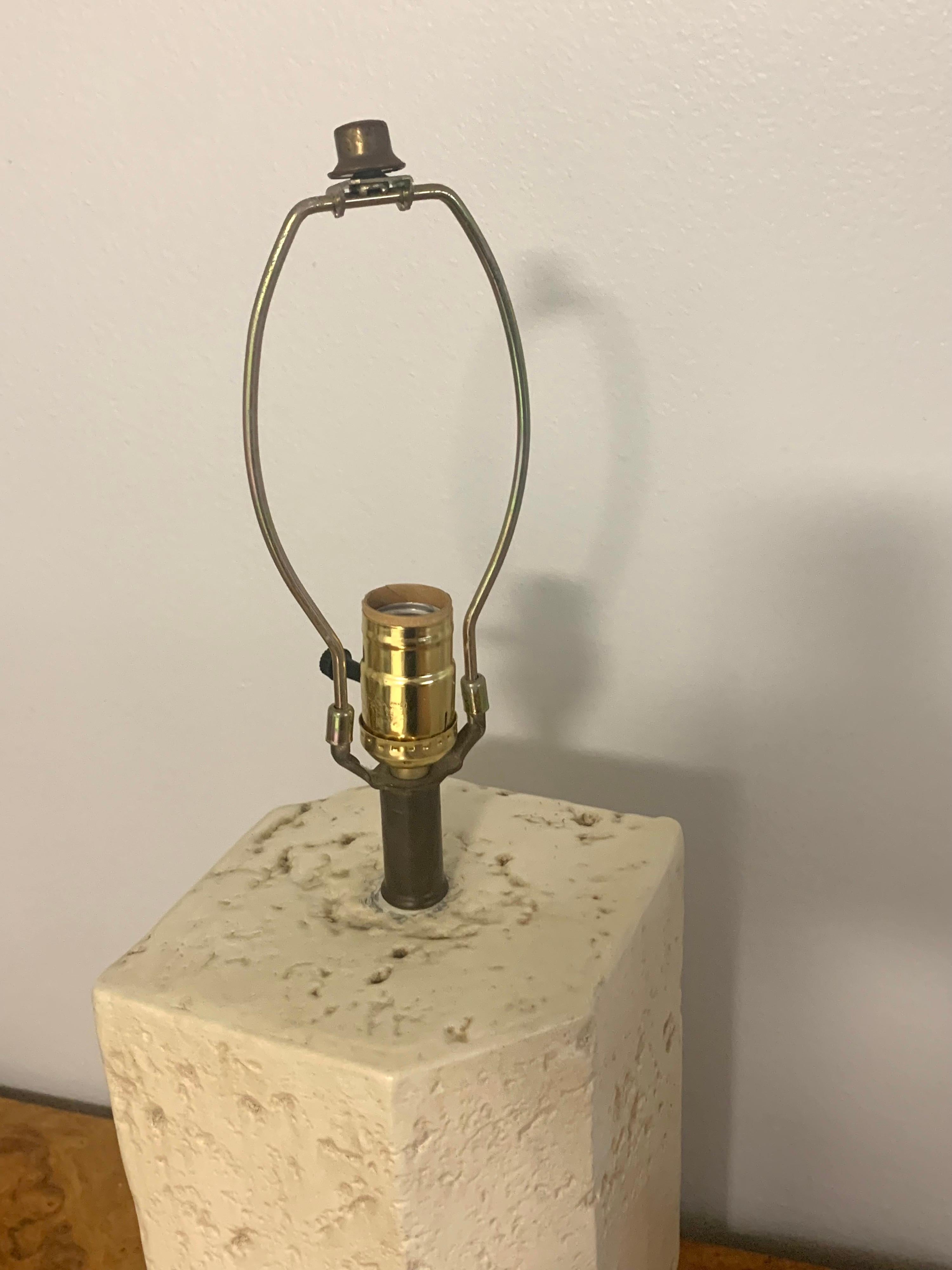 Late 20th Century 1980s Postmodern Faux Coral Table Lamps, a Pair