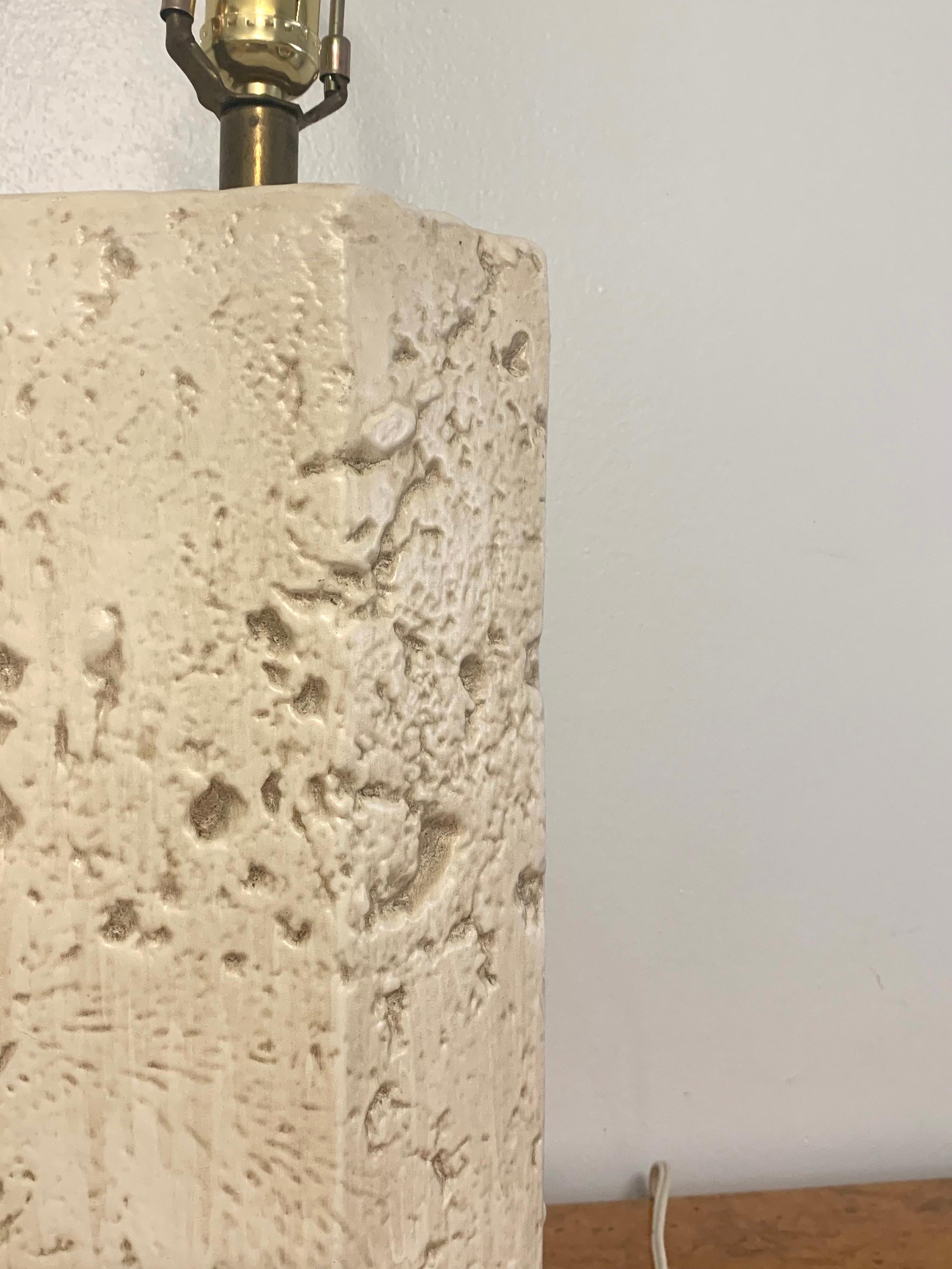Plaster 1980s Postmodern Faux Coral Table Lamps, a Pair