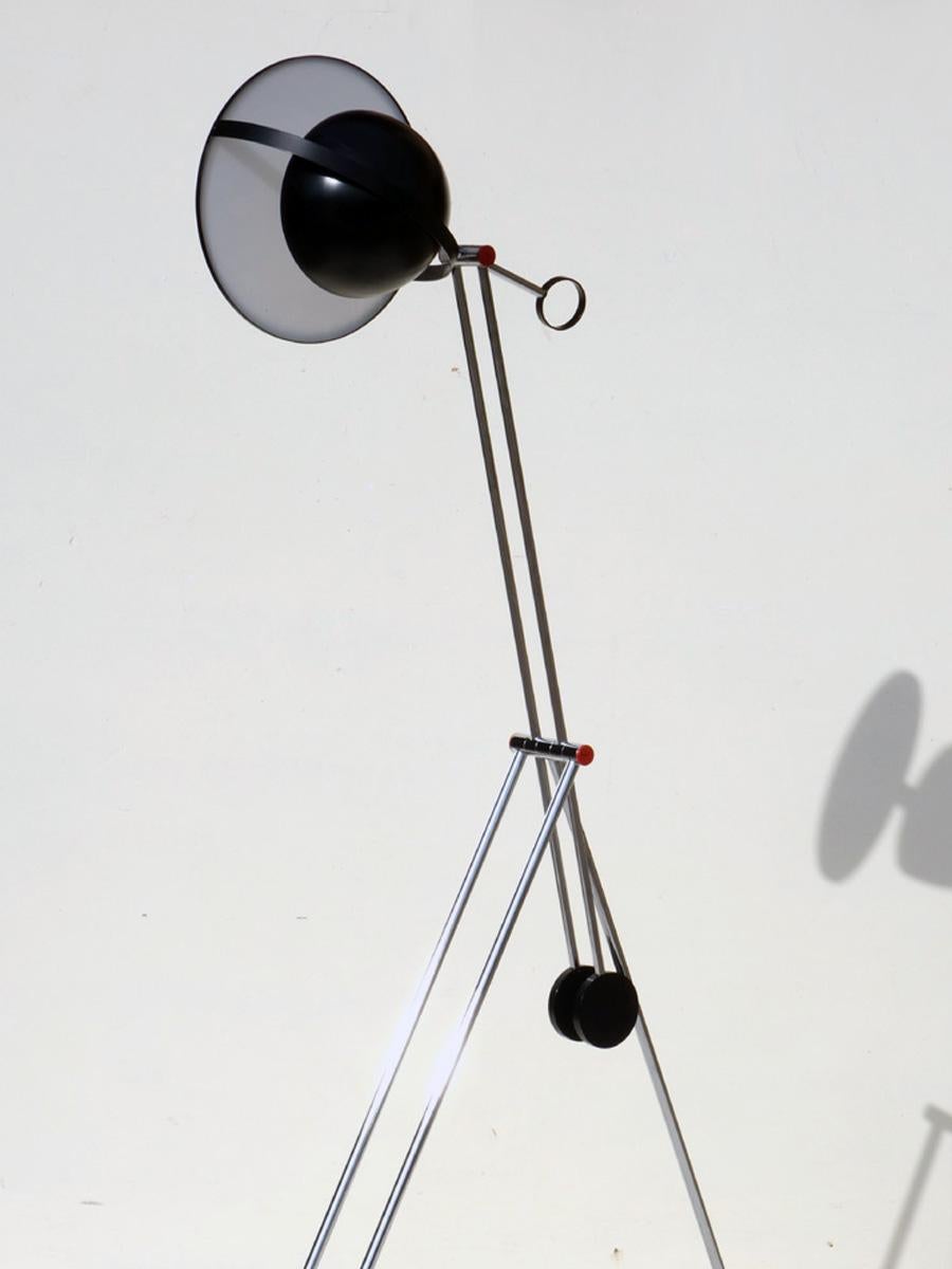 1980er Jahre von Erco Postmodernes italienisches Design Verstellbare Stehlampe im Angebot 3