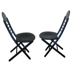 1980's Postmodern Italian folding Chairs