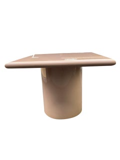 1980s Postmodern Lacquered Tessellated Side Tables - Set of 2