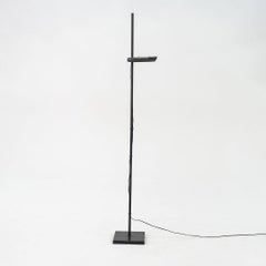 Lampada da terra postmoderna anni '80 Lite Source in nero per Underwriters Laboratories