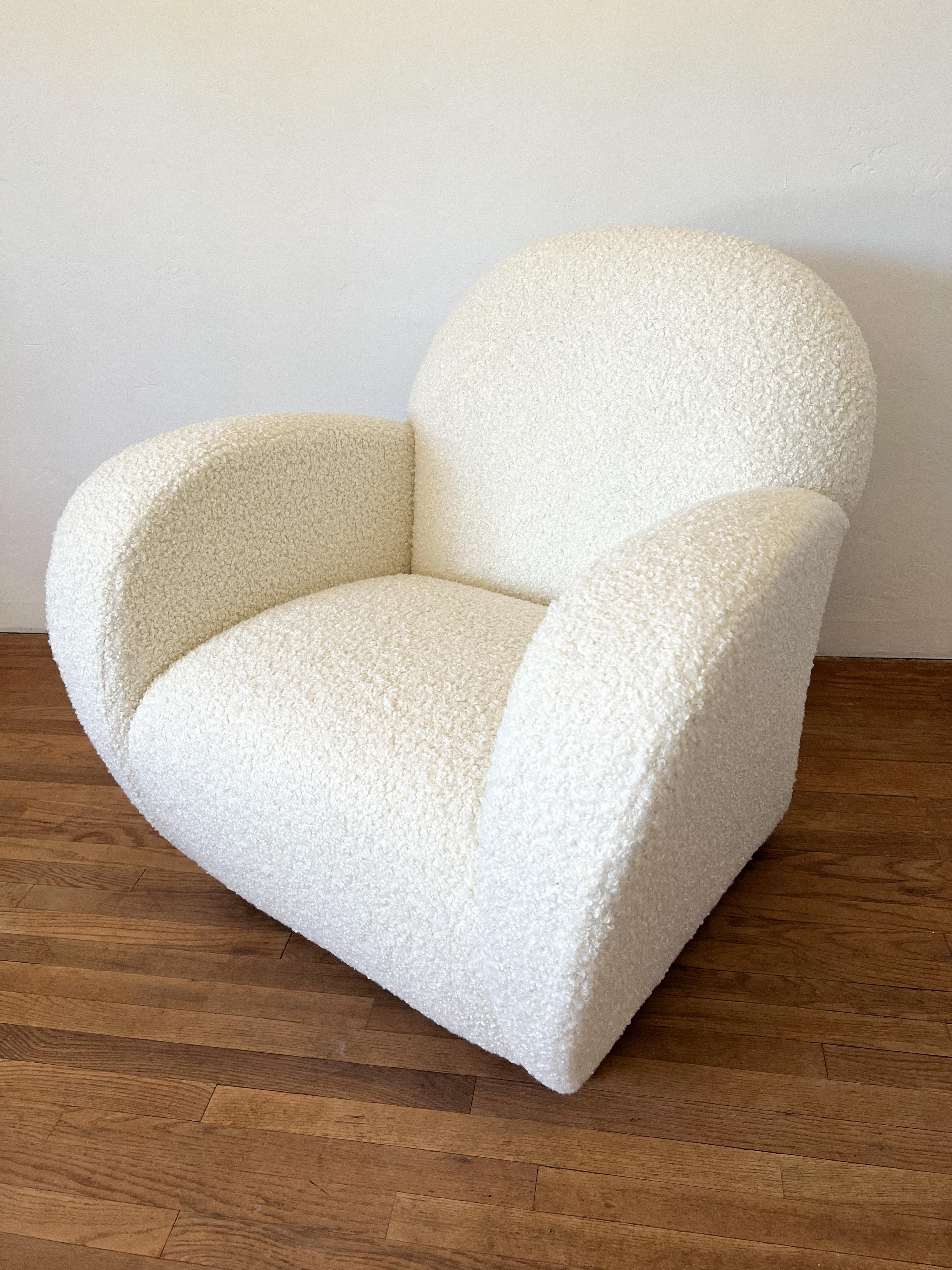 1980s Postmodern Lounge Chair by Loewenstein For Sale 3
