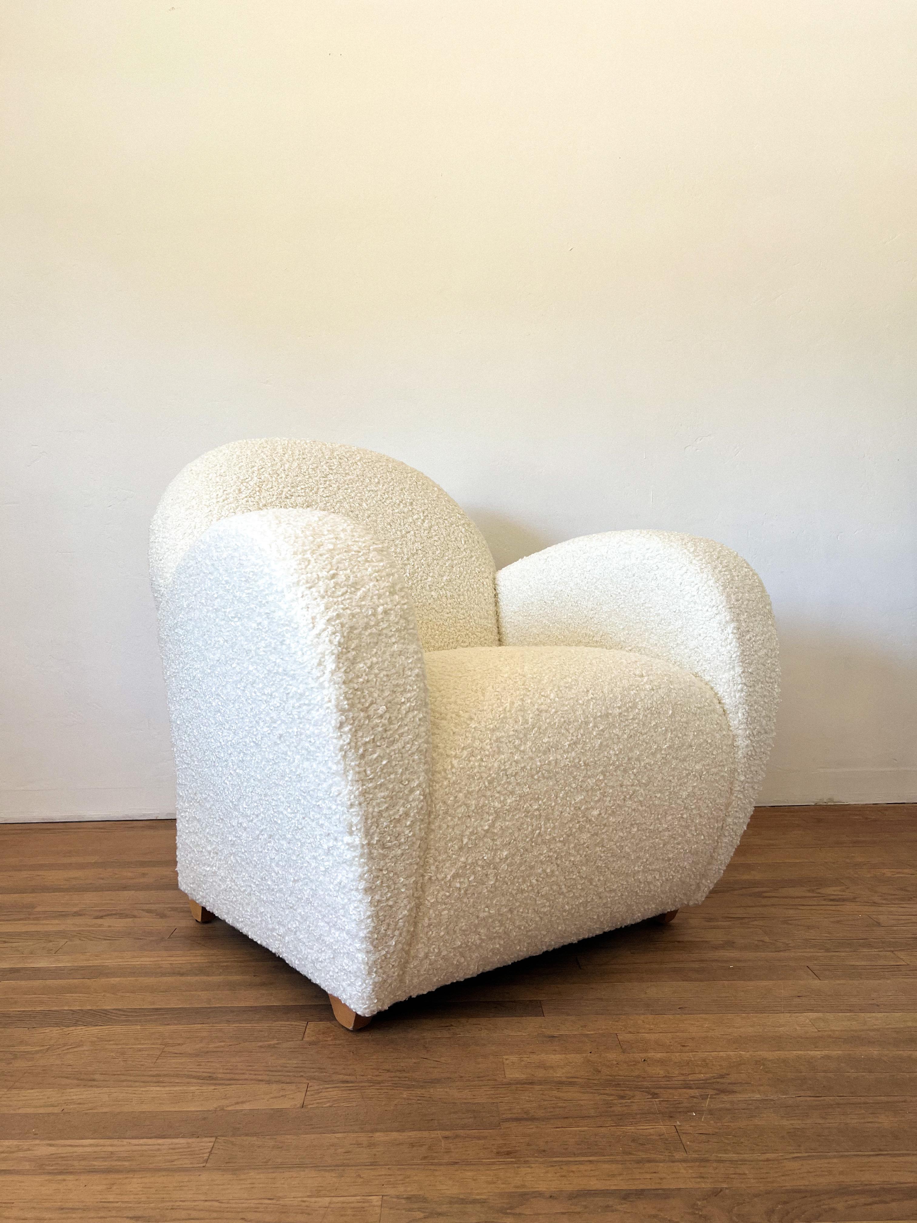1980s Postmodern Lounge Chair by Loewenstein In Good Condition For Sale In La Mesa, CA