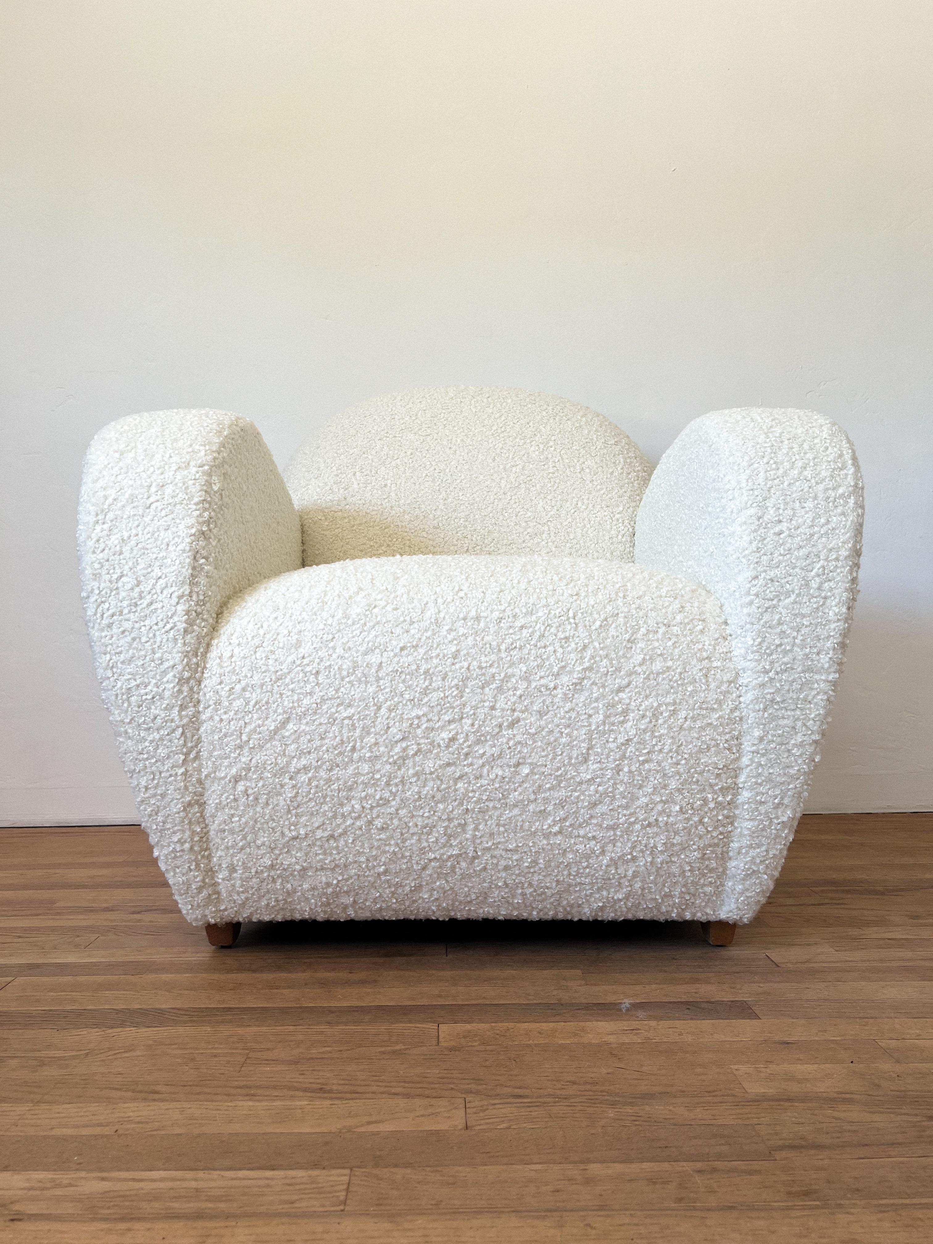 Fabric 1980s Postmodern Lounge Chair by Loewenstein For Sale
