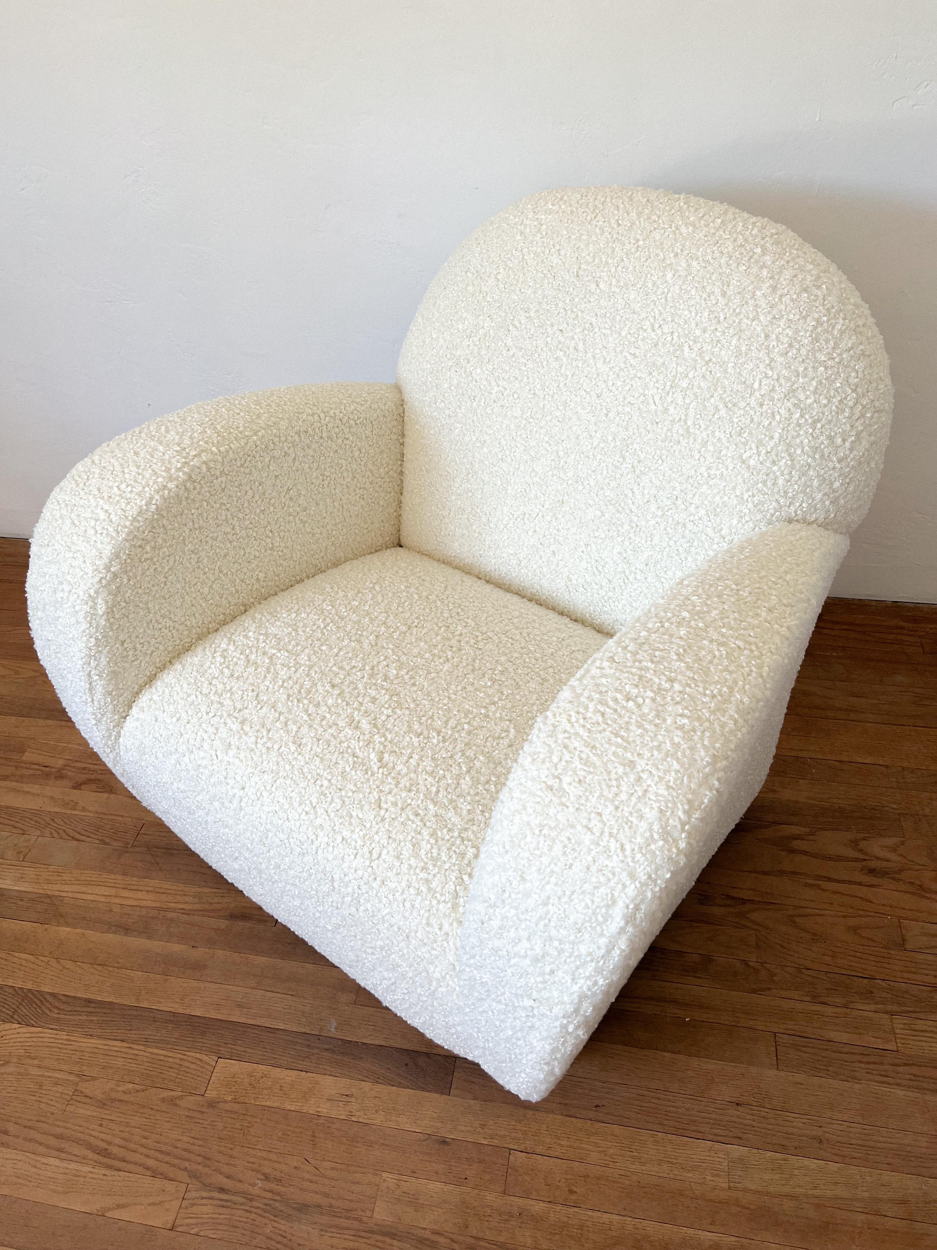 1980s Postmodern Lounge Chair by Loewenstein For Sale 2