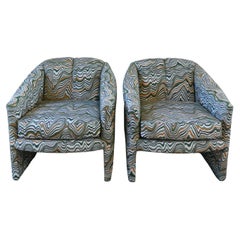 1980s Postmodern Lounge Chairs - Set of 2