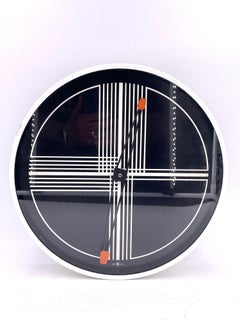 1980s Postmodern Memphis Era Wall Clock by Howard Miller