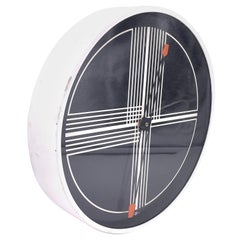 Orologio da parete postmoderno degli anni '80 dell'era Memphis di Howard Miller