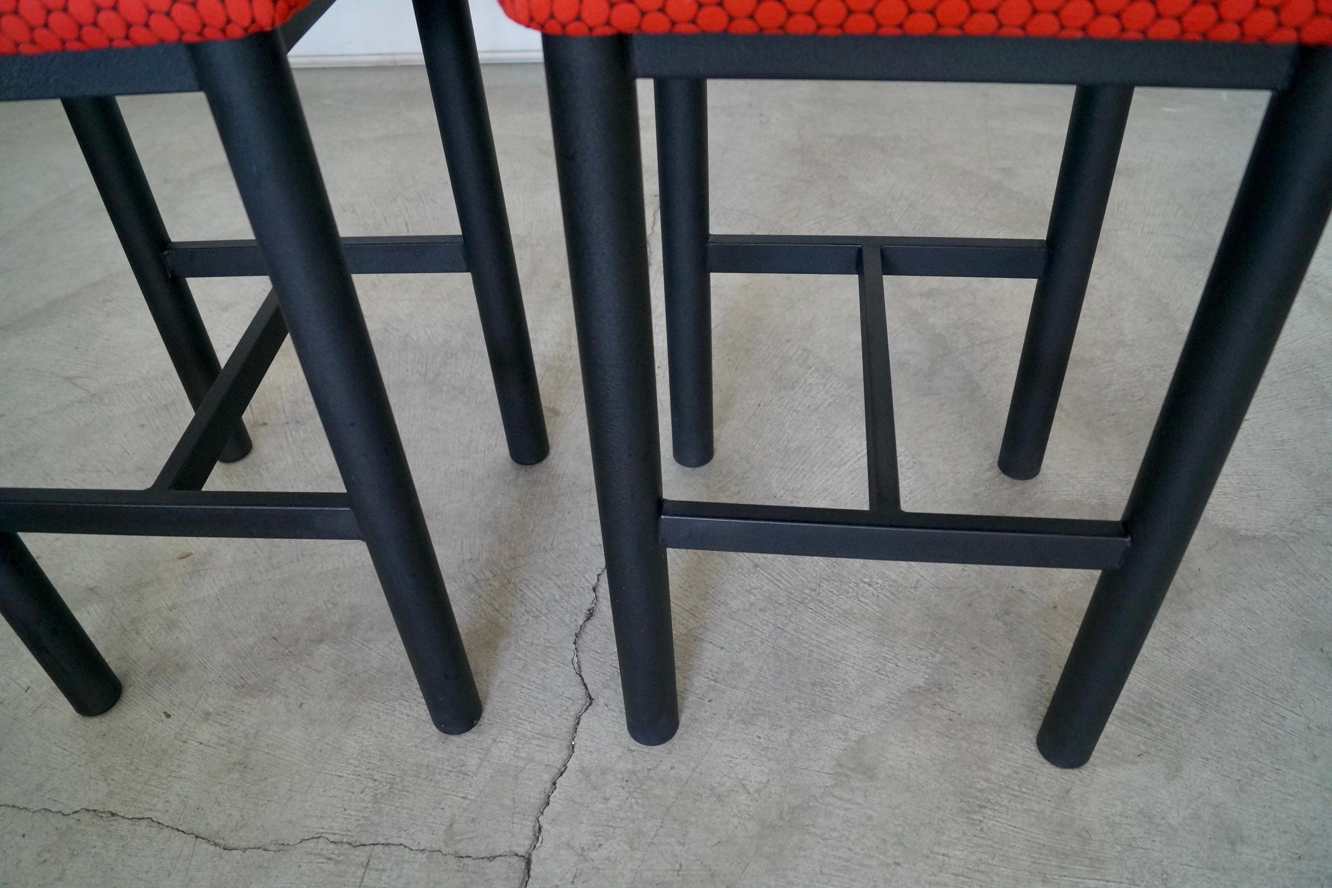 1980s Postmodern Memphis Style Bar Stools For Sale 12